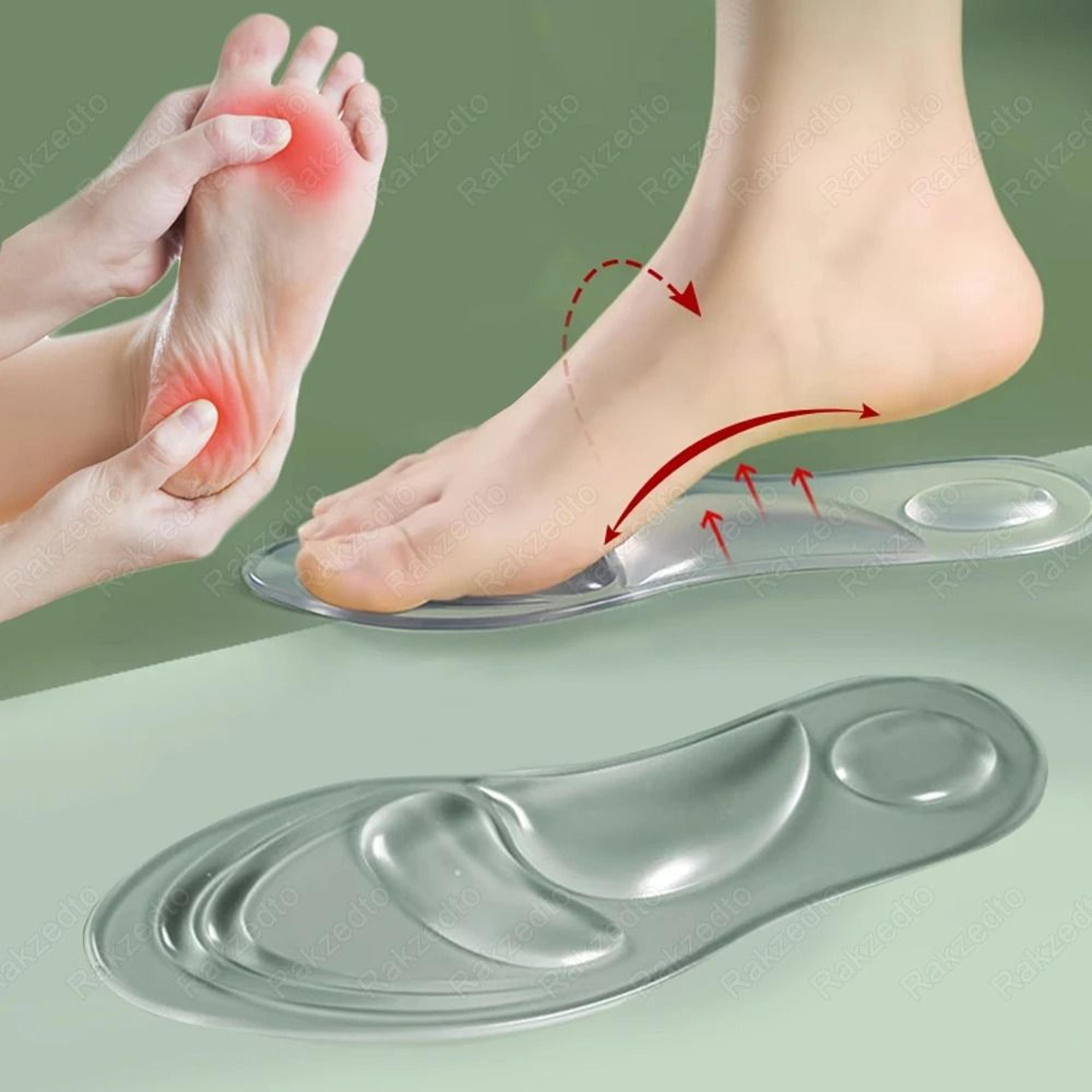 medical silicone orthopedic arch support insoles for flat feet and plantar fasciitis relief