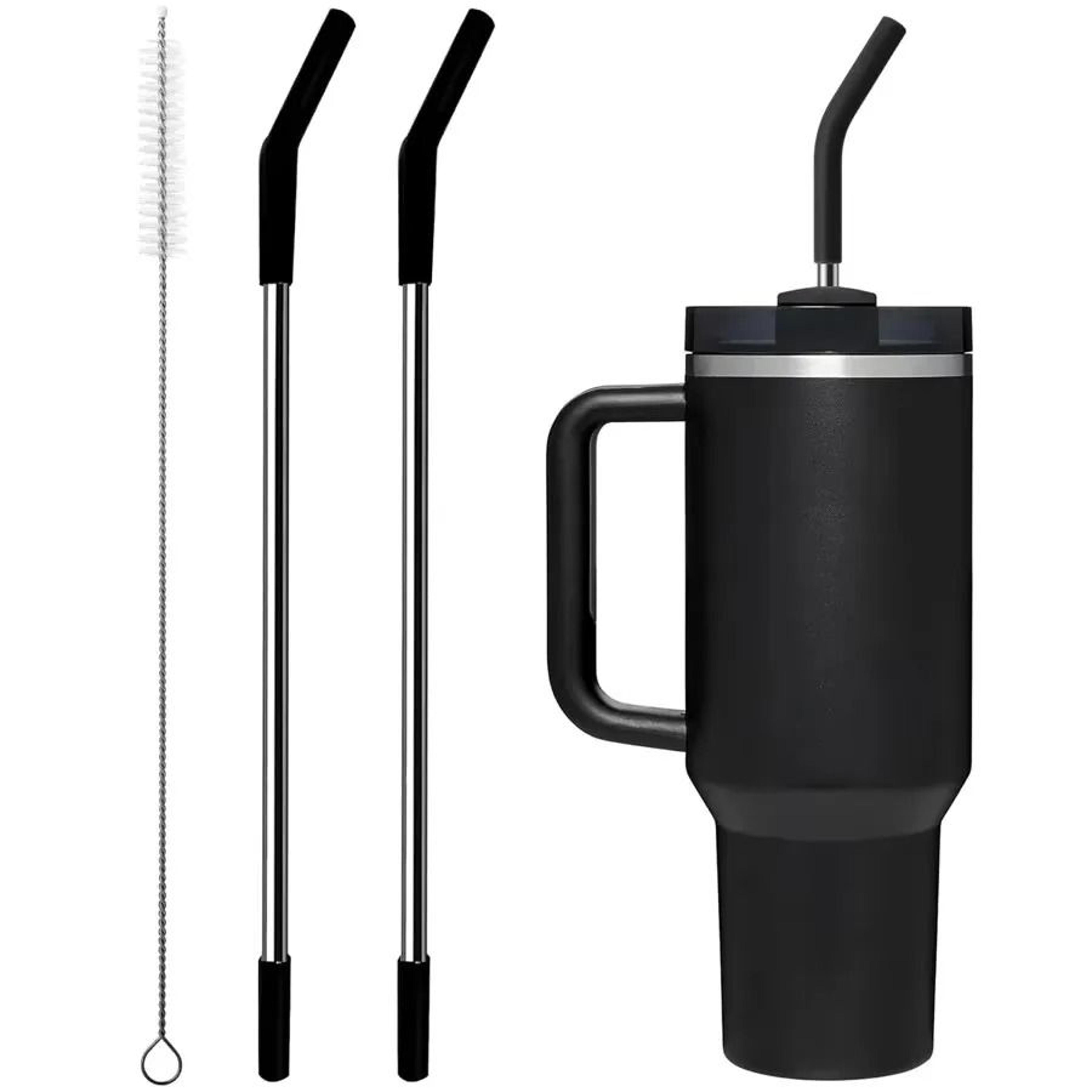 stainless steel straw with silicone tip replacement set for tumbler cups