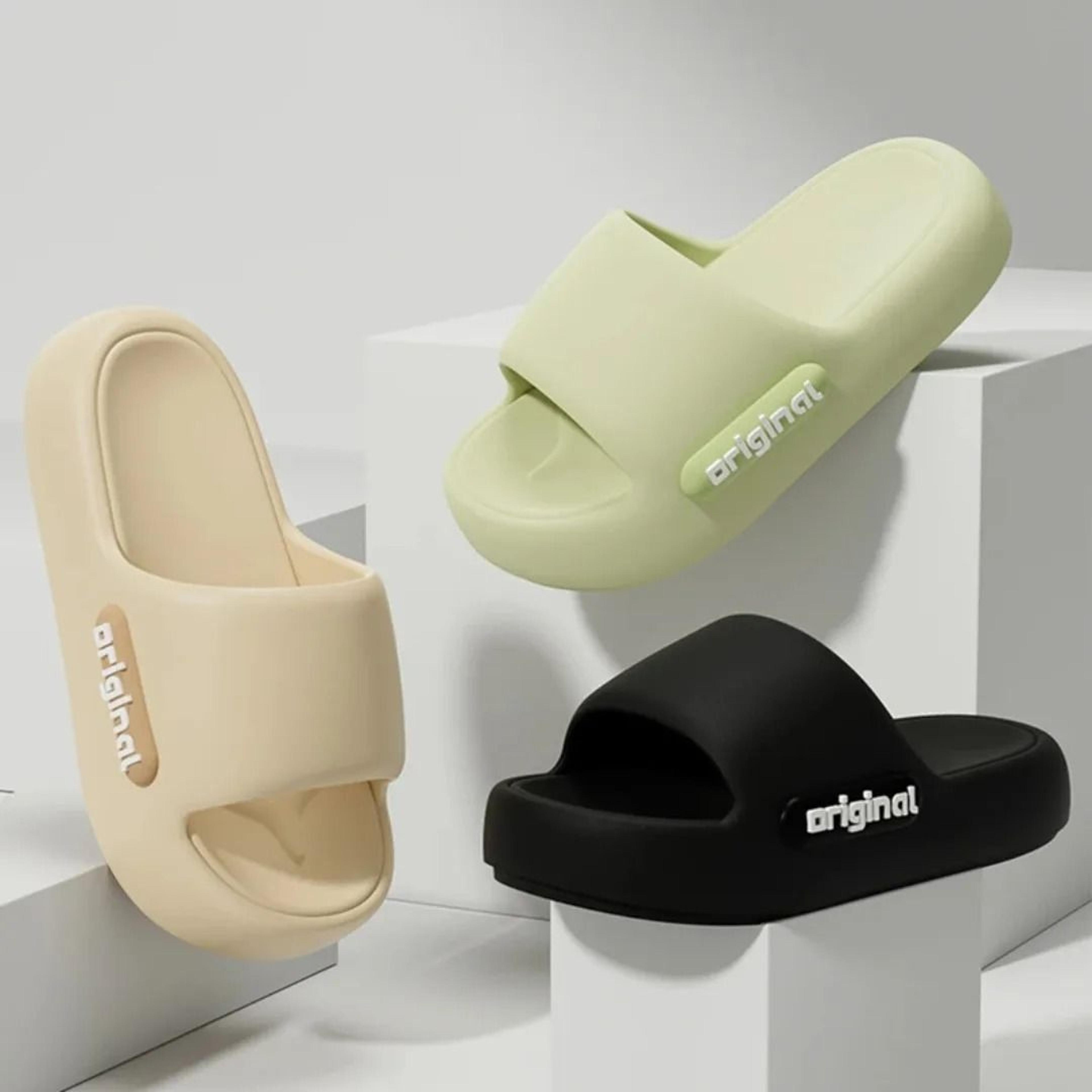platform cloud slippers women soft sole comfy pillow slides