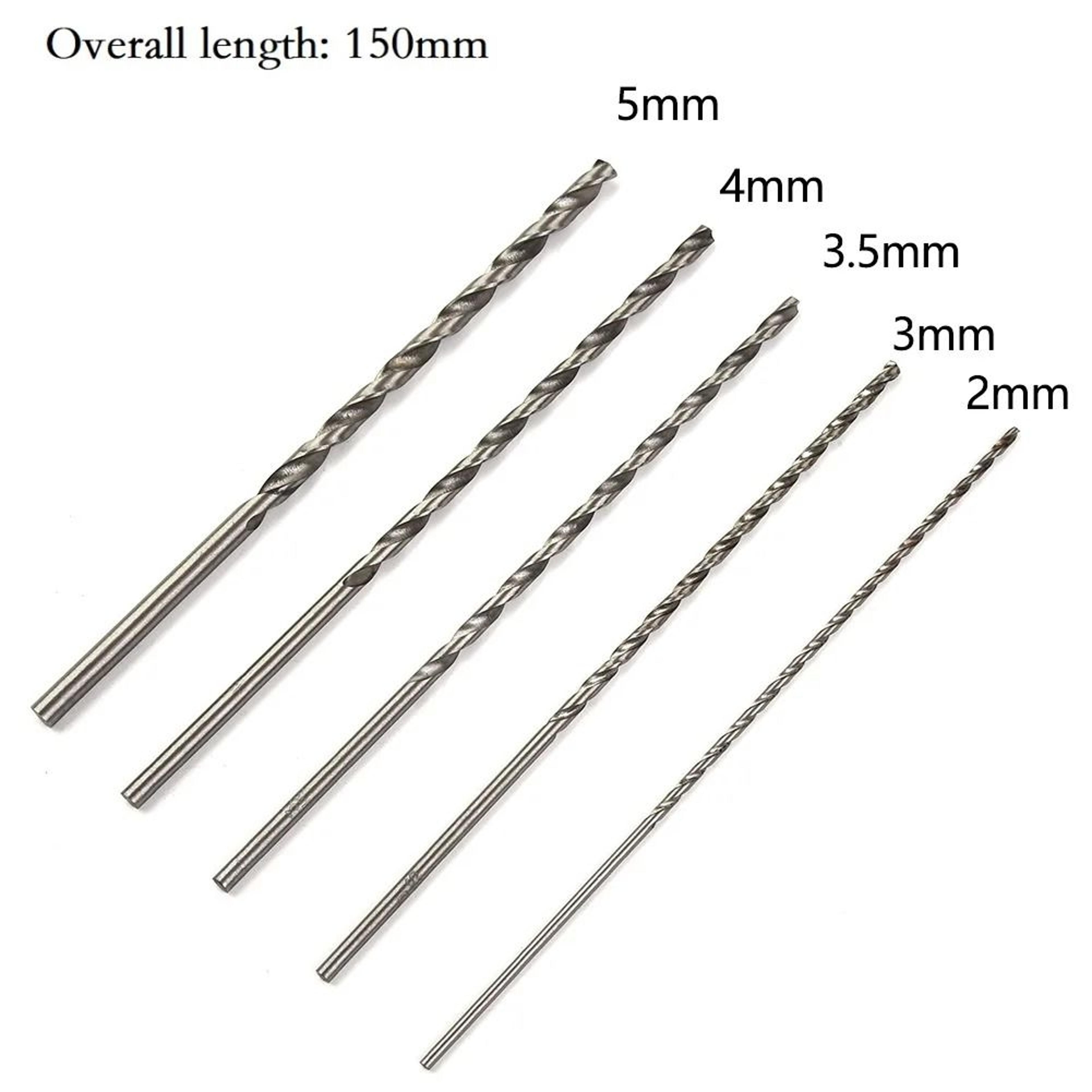 extra long high speed steel drill bit set for wood aluminum and plastic