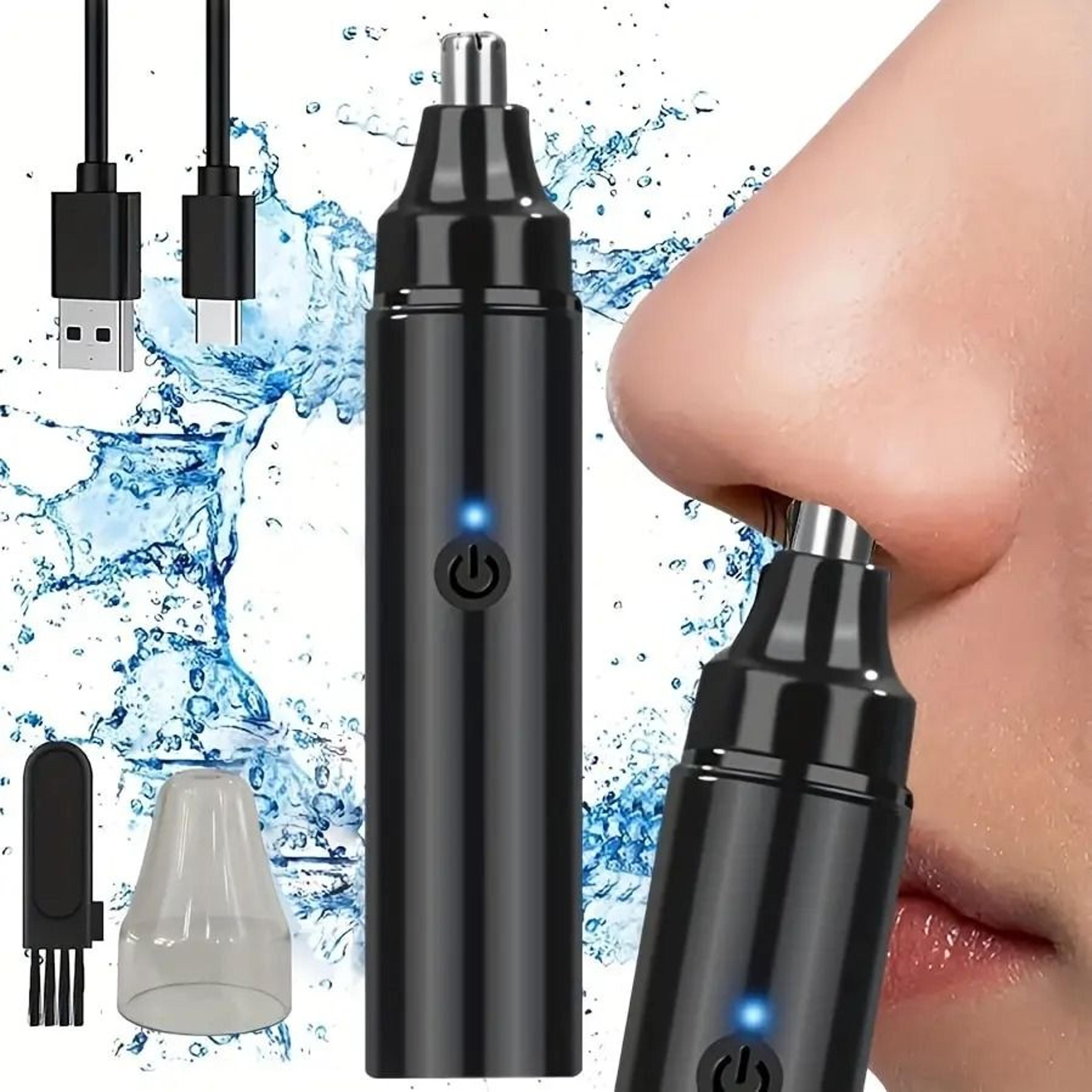 rechargeable nose hair trimmer and facial hair remover for men