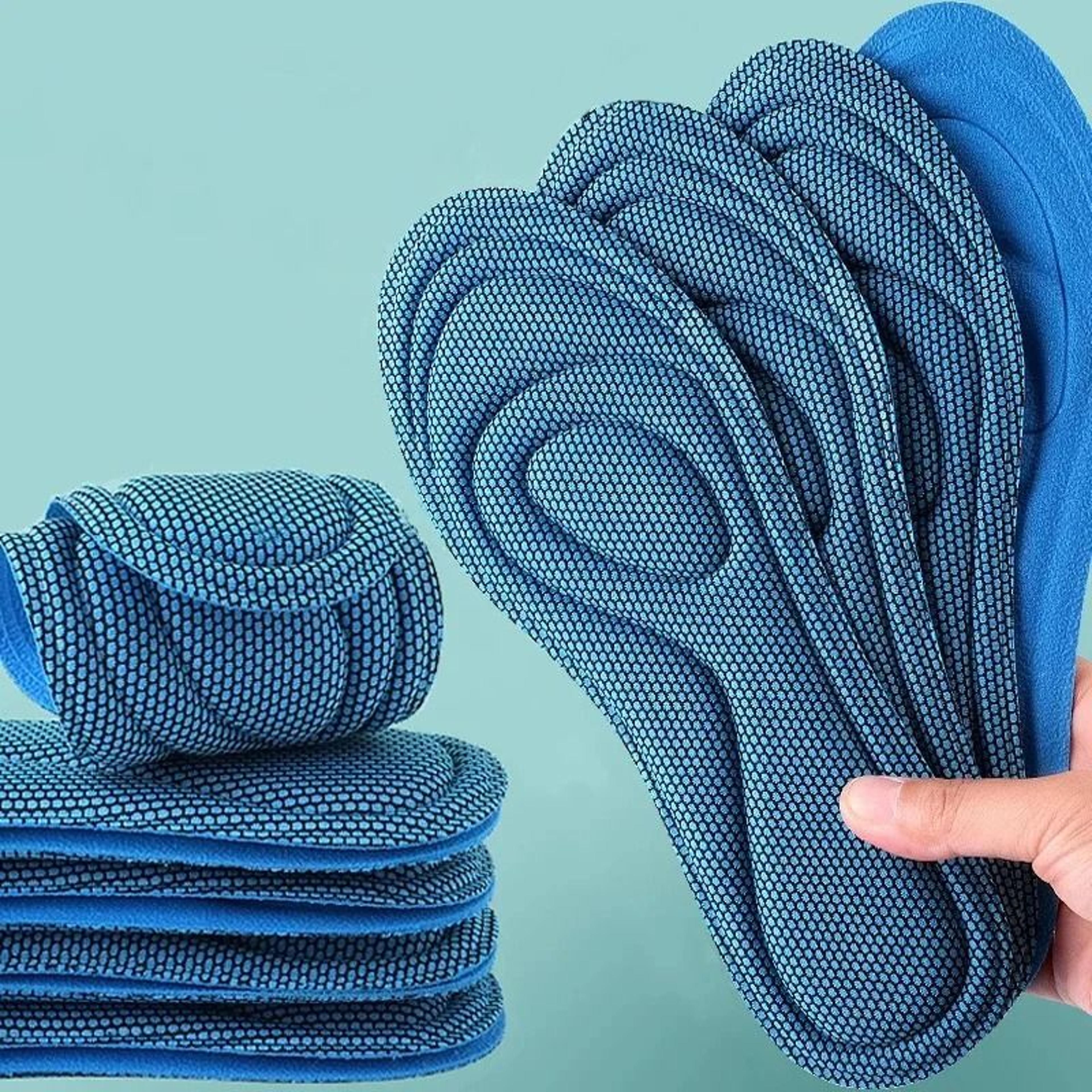 nano antibacterial comfort insoles with soft rebound massage and shock absorption