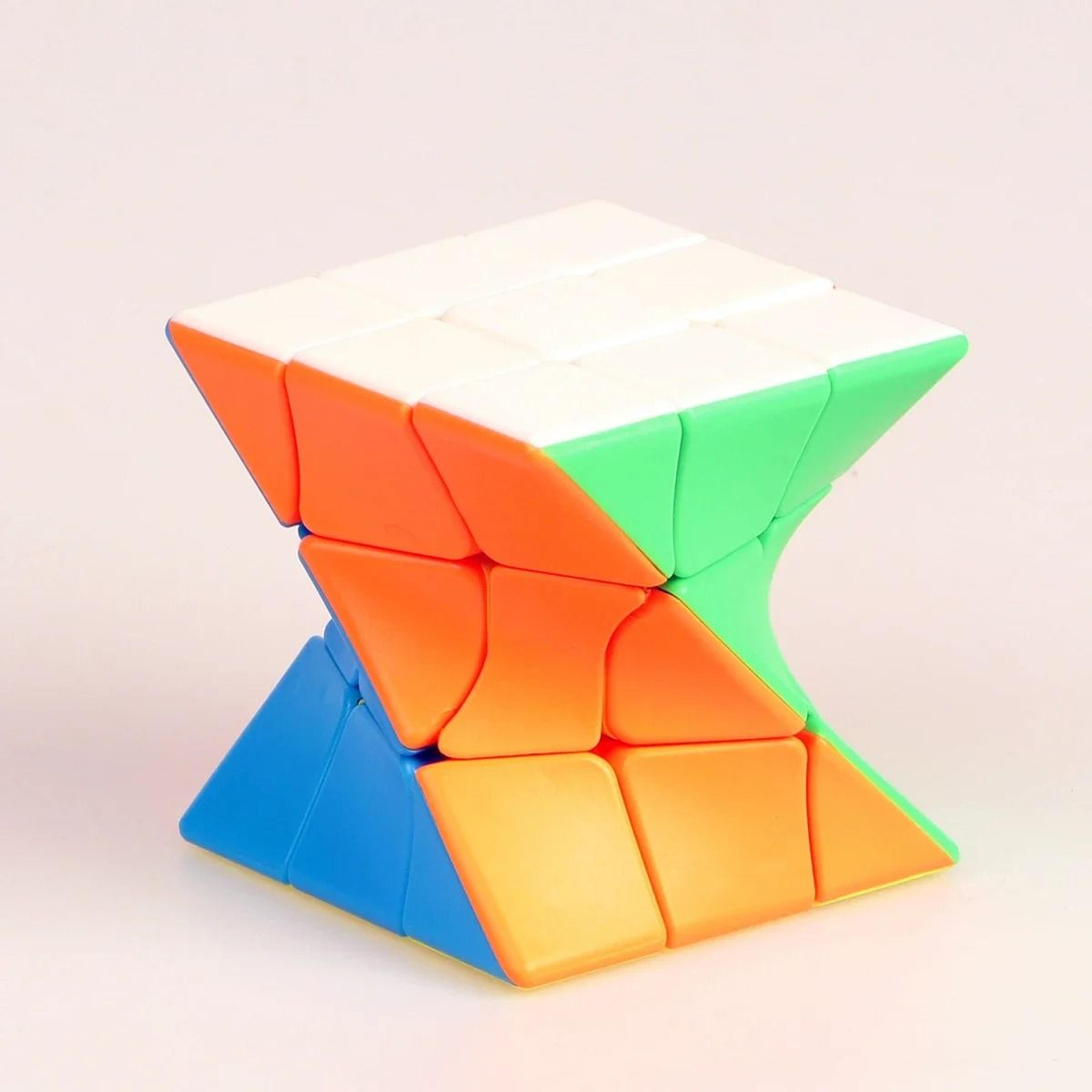 twisted 3x3x3 speed puzzle cube for stress relief and brain training