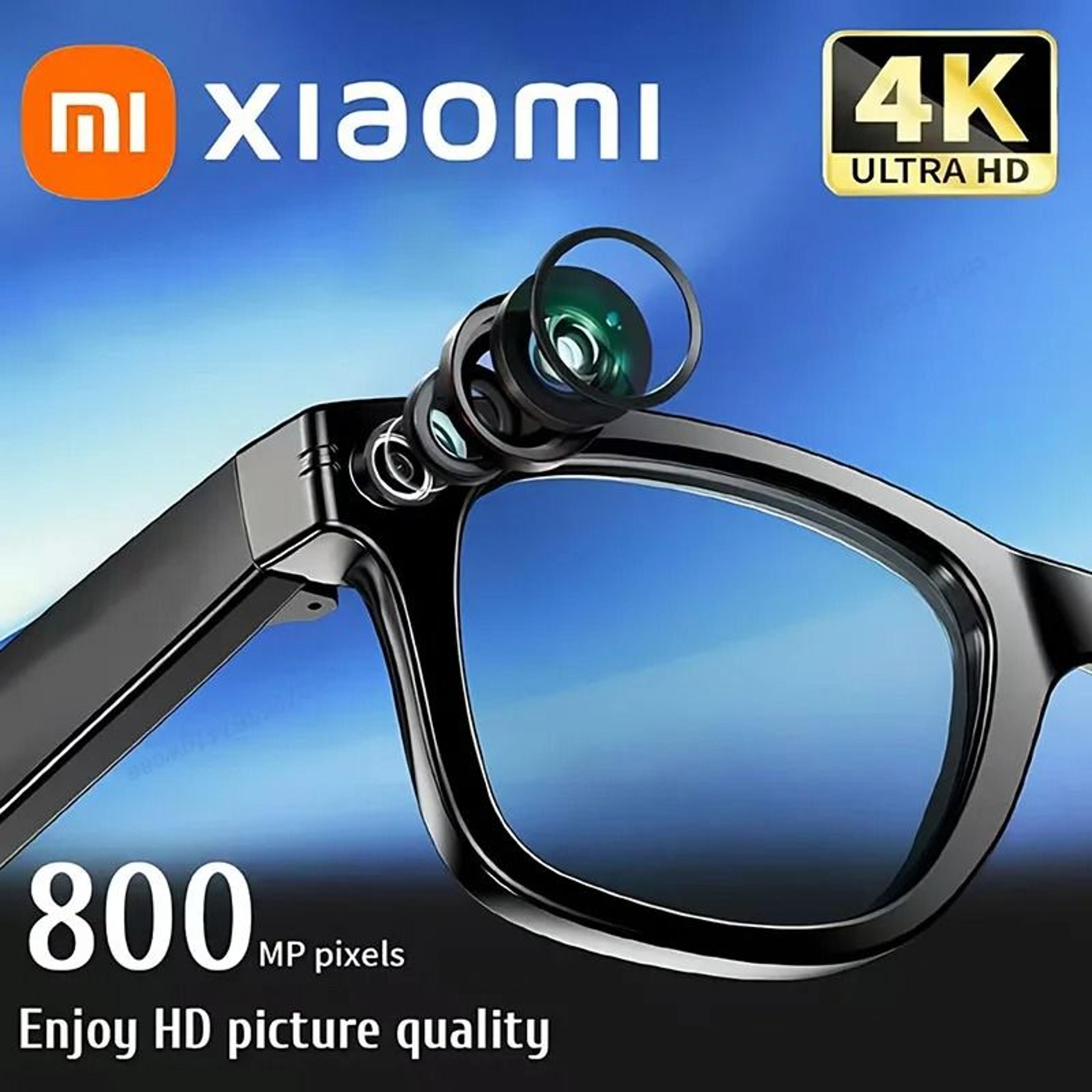 smart ai bluetooth glasses with 4k camera and voice control