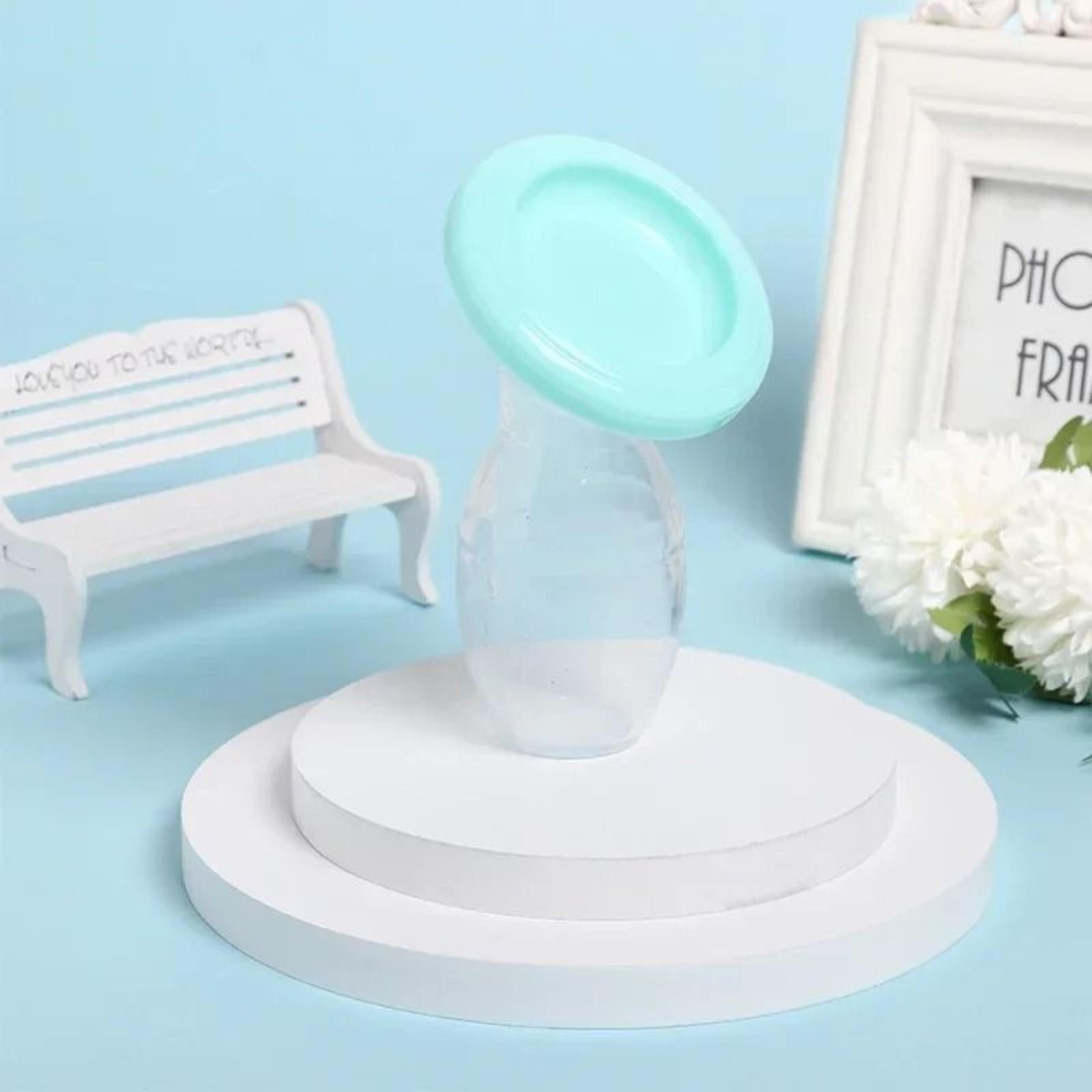 manual silicone breast pump and milk collector for nursing mothers