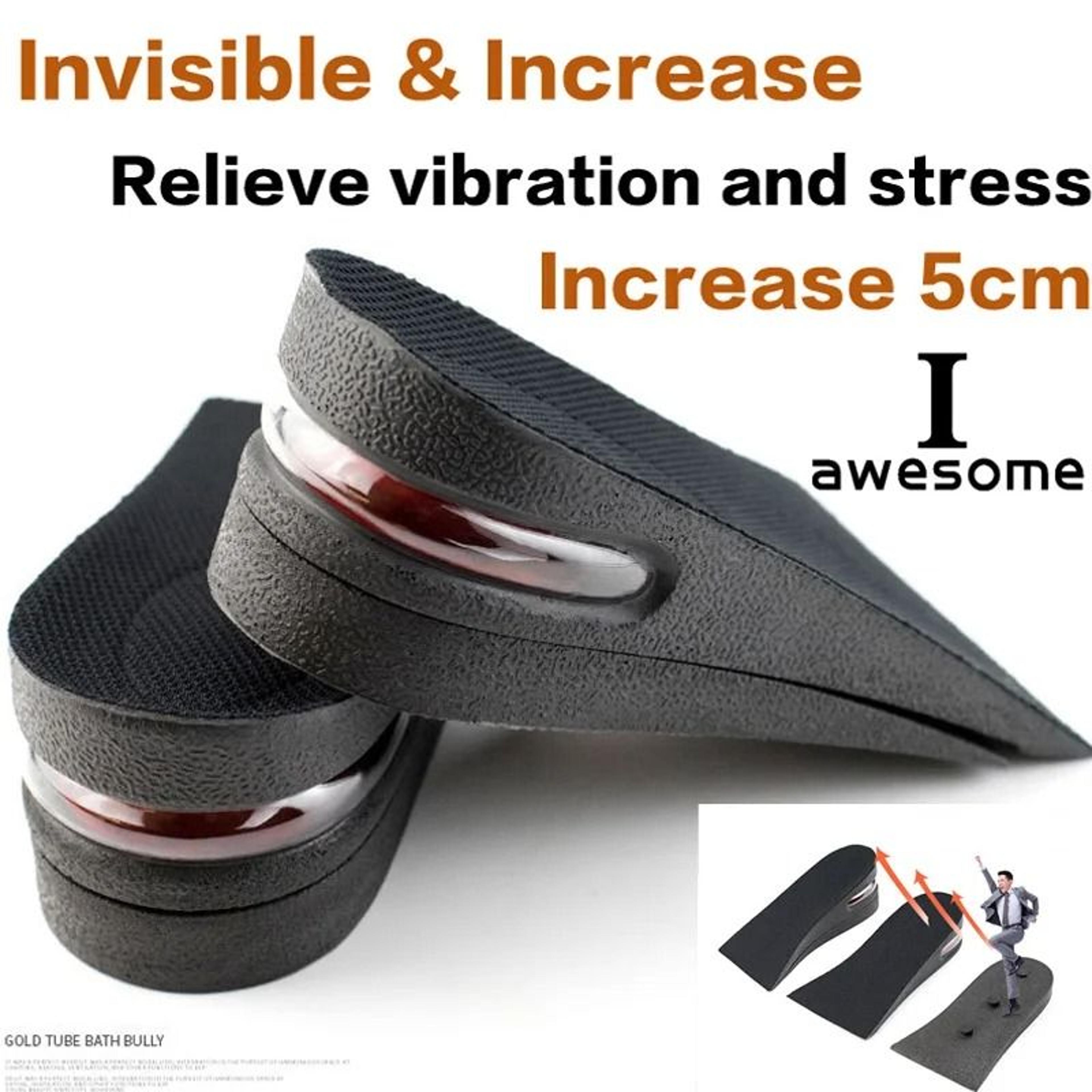 height increase insoles with adjustable air cushion for men and women