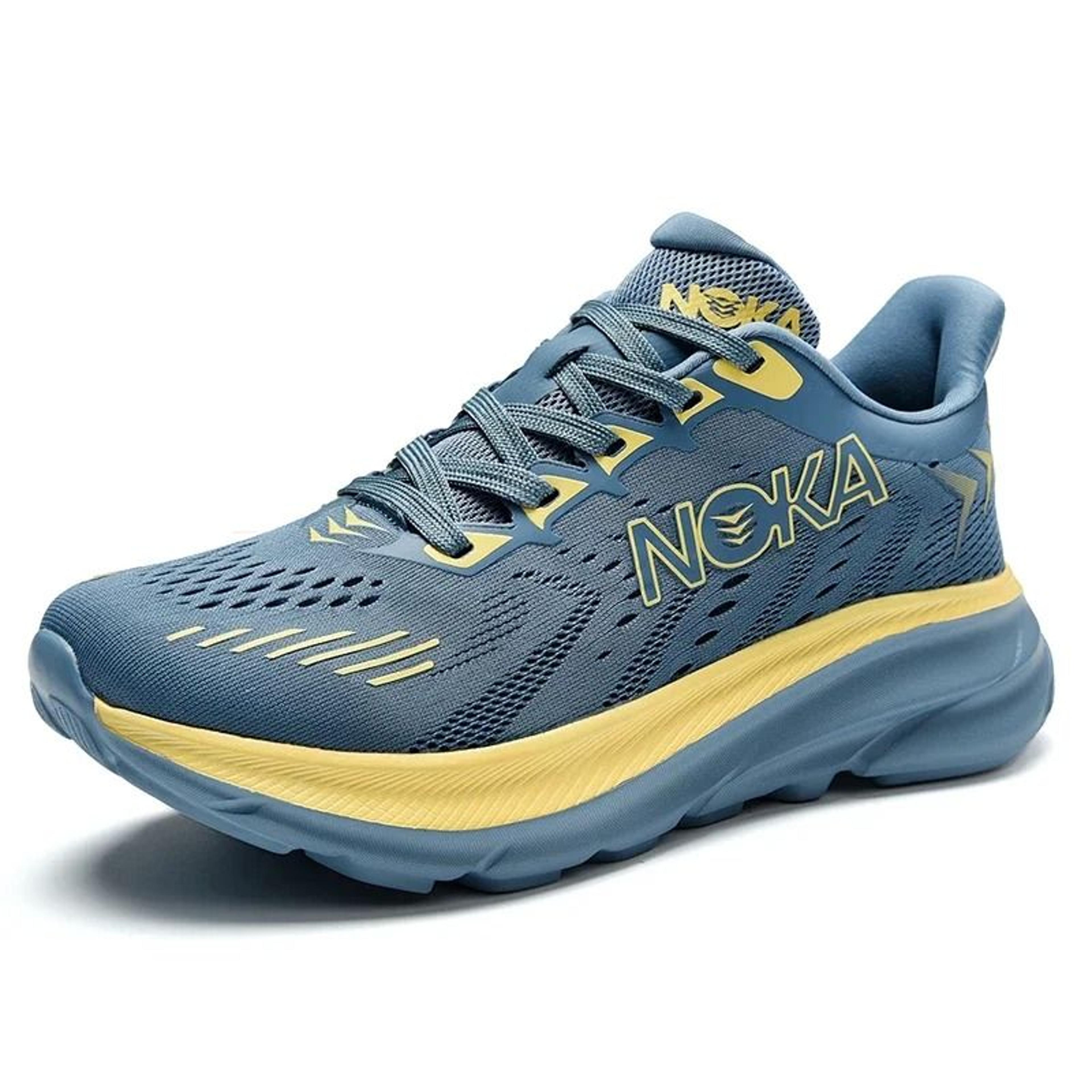 breathable mesh cushion running shoes for men with cushioned support and non slip outsole for outdoor training