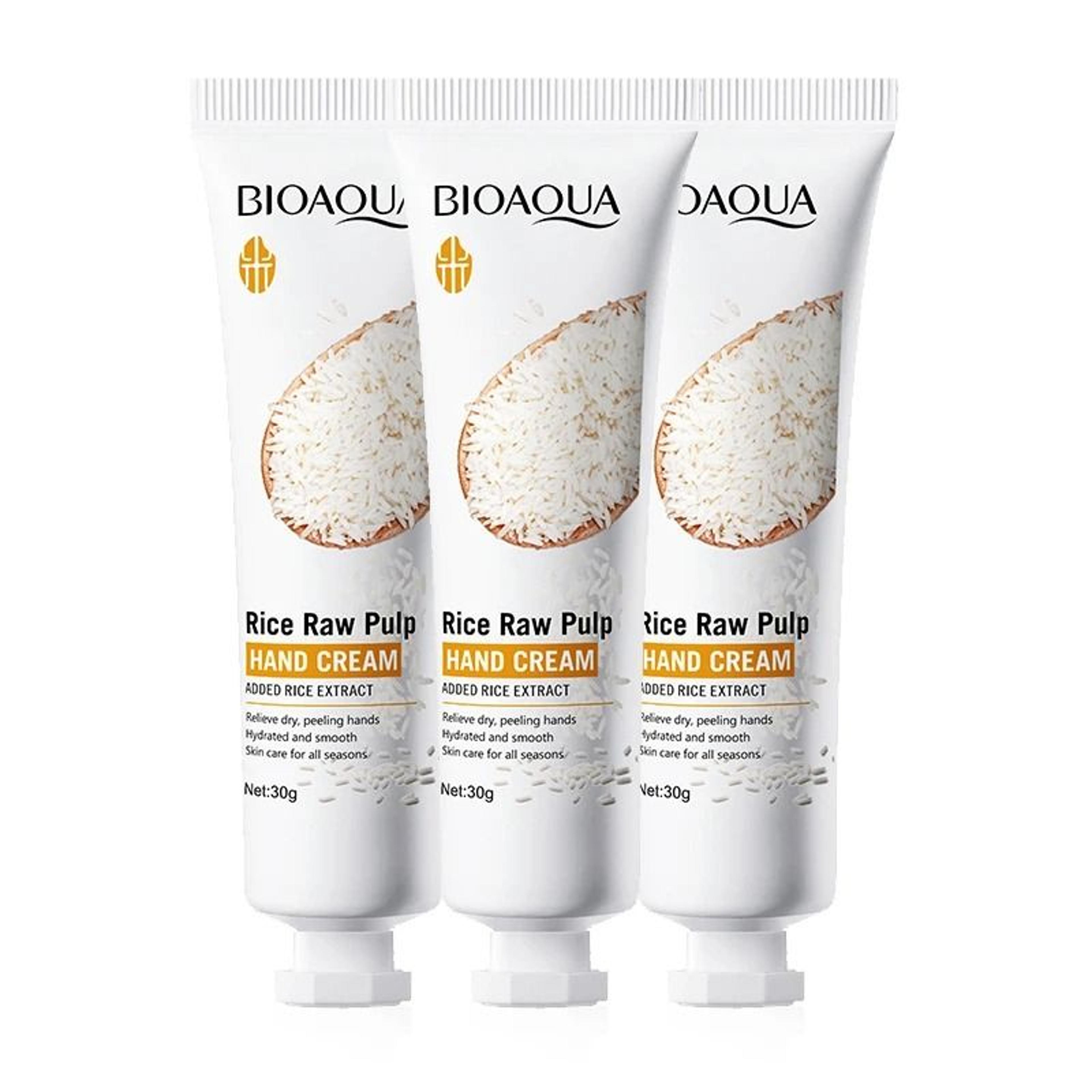 white rice hand cream moisturizing nourishing hydrating skin care 30g