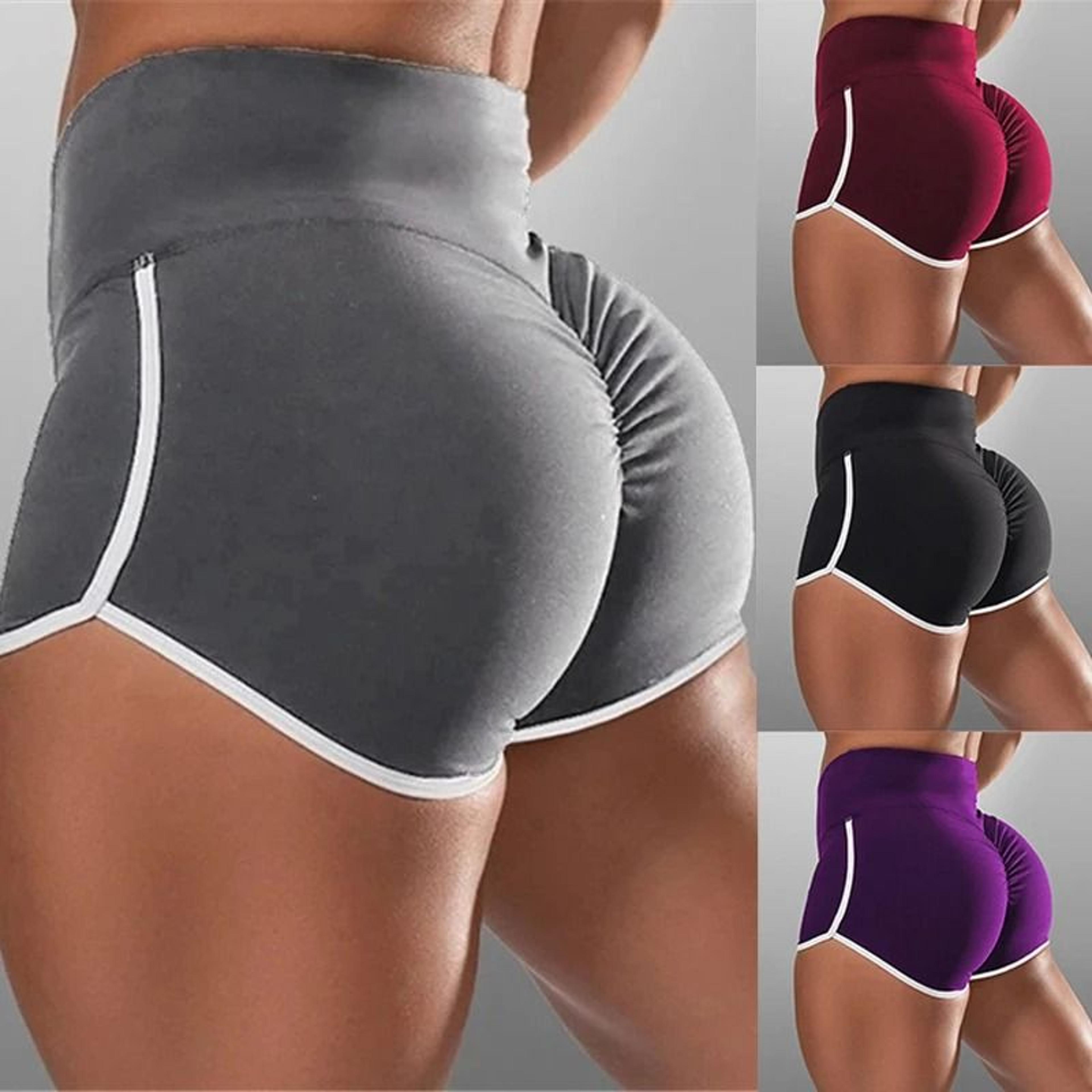 women summer fitness low waist stretch shorts