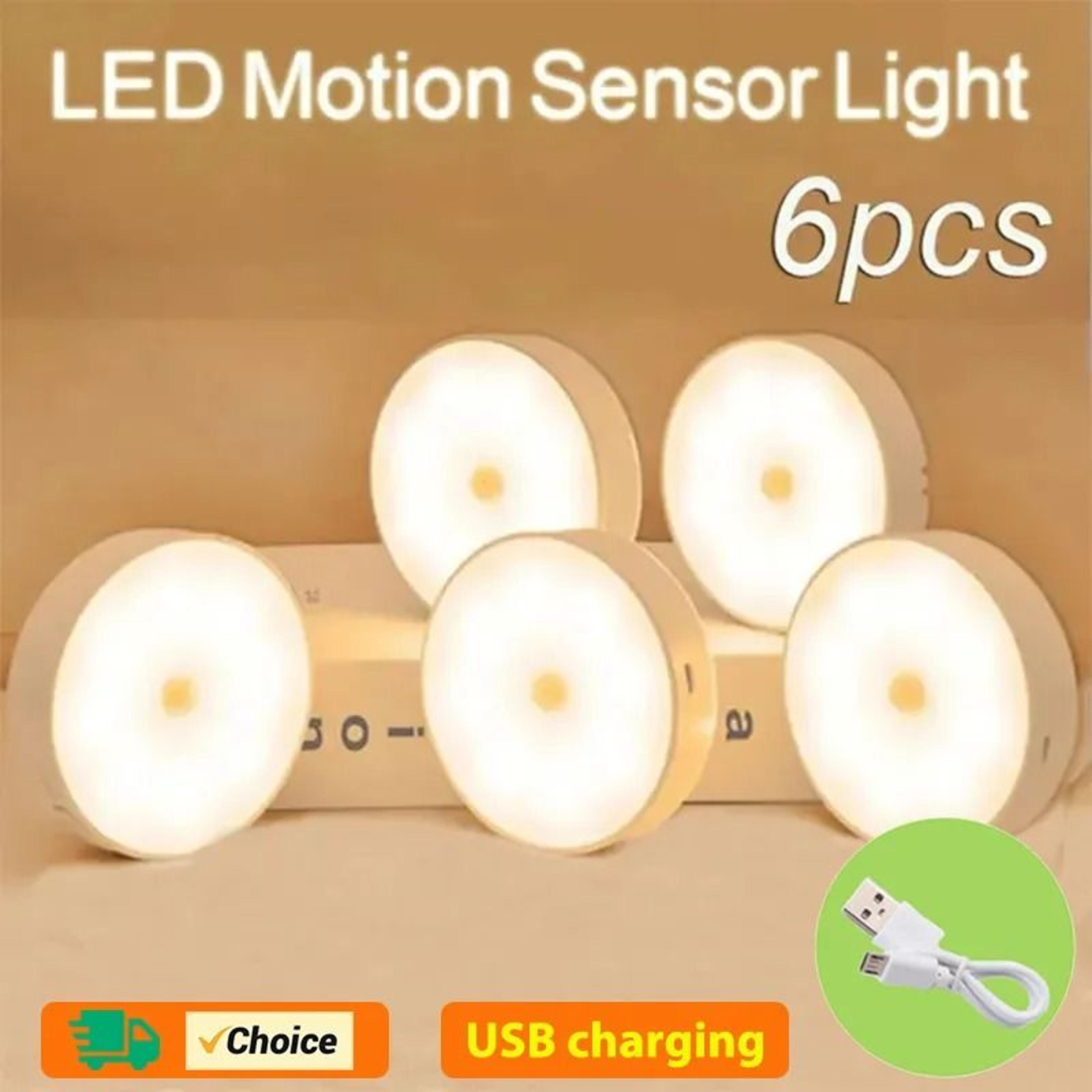 motion sensor rechargeable led night light for closet cabinet staircase indoor home use