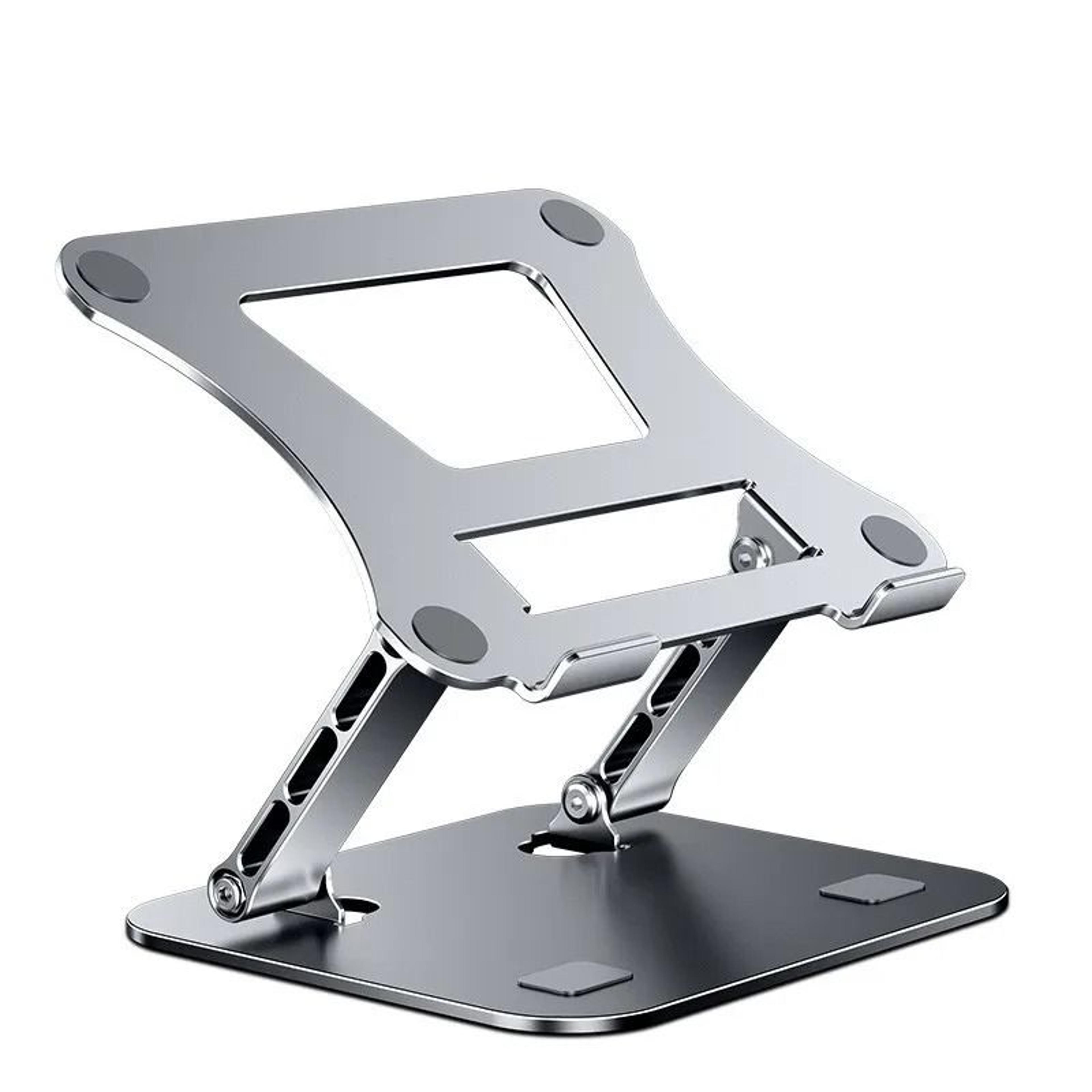 adjustable aluminum alloy laptop and tablet stand for up to 17-inch devices