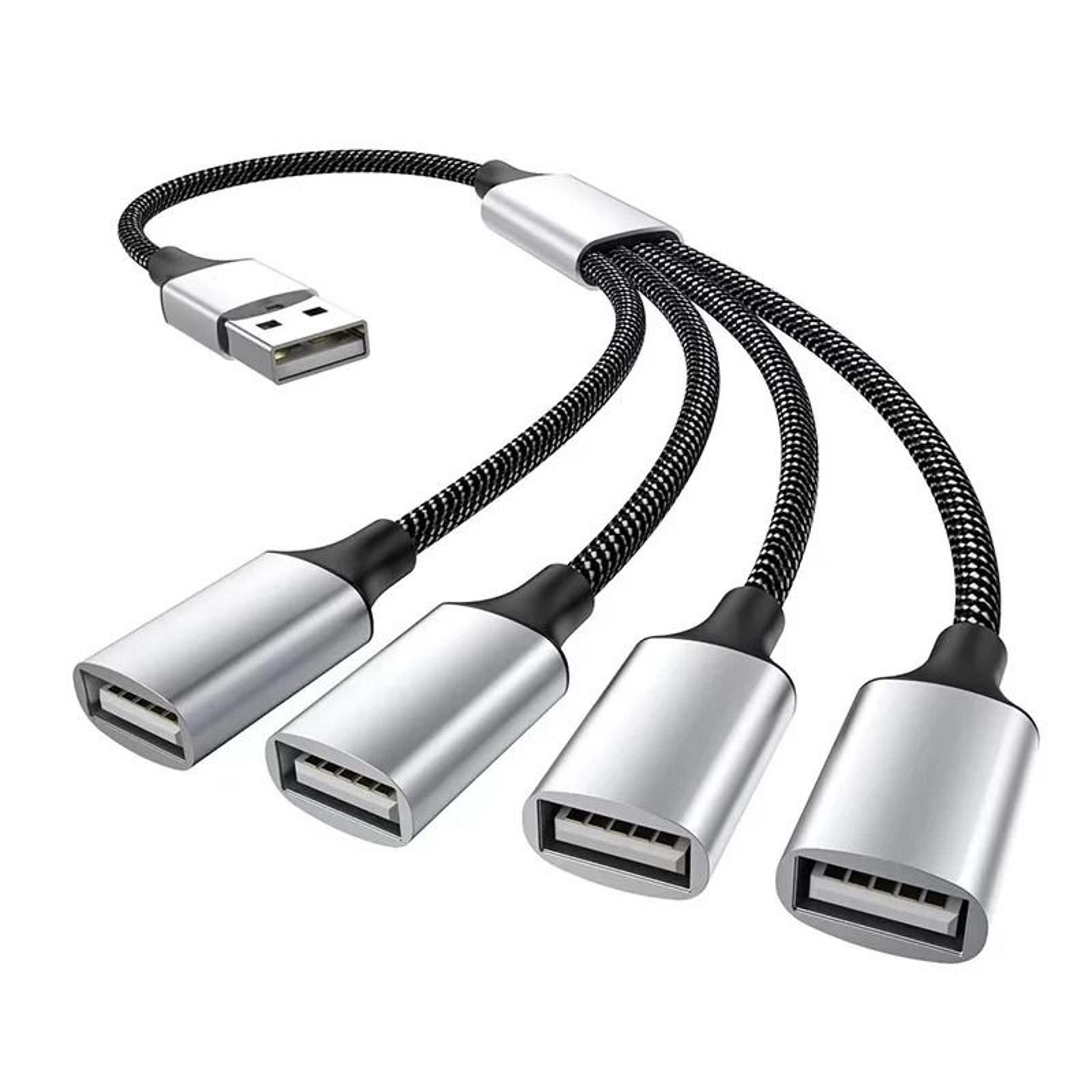 multi-port usb 3.0 hub with usb-c power adapter and otg support
