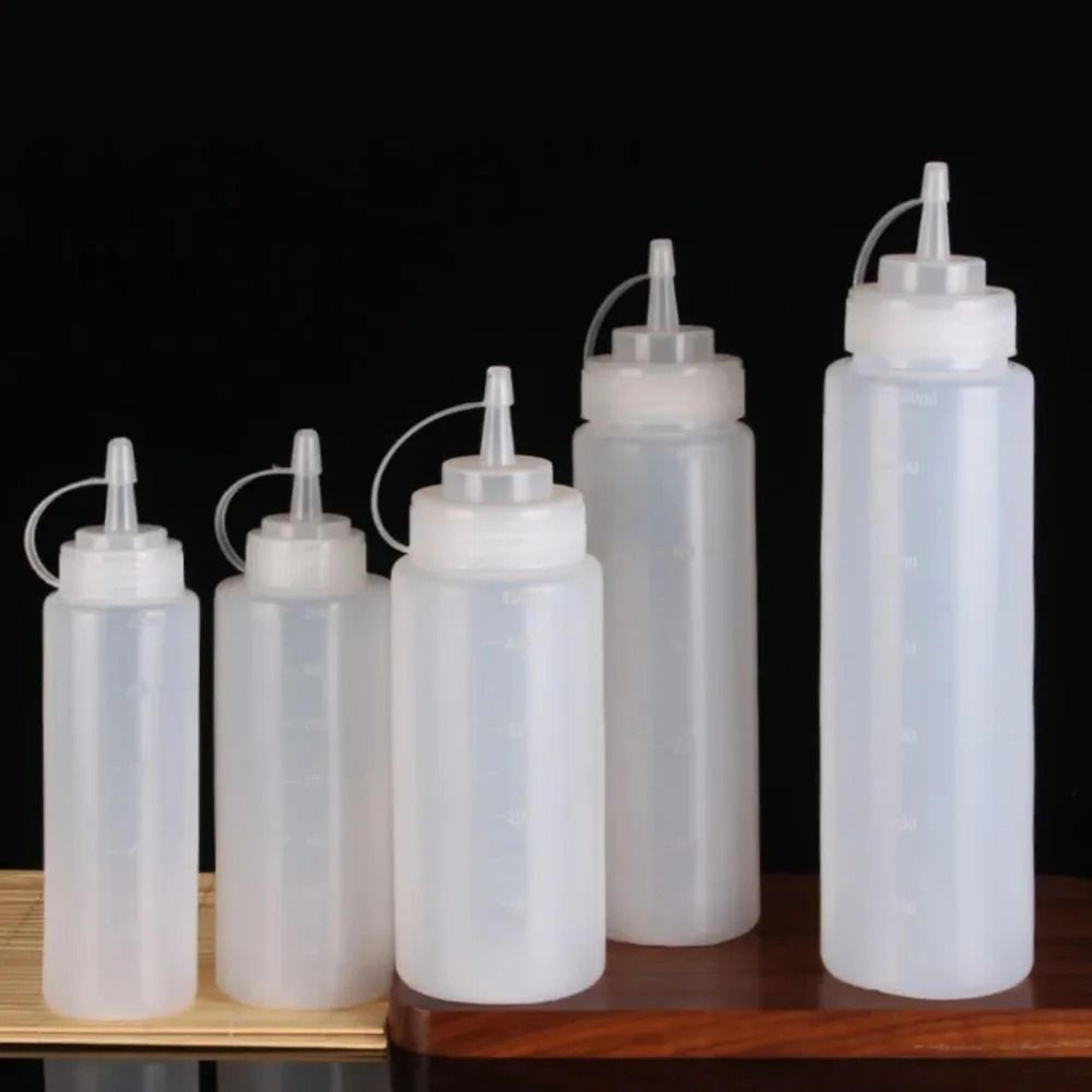 sharp tip squeeze sauce bottle for kitchen and food prep