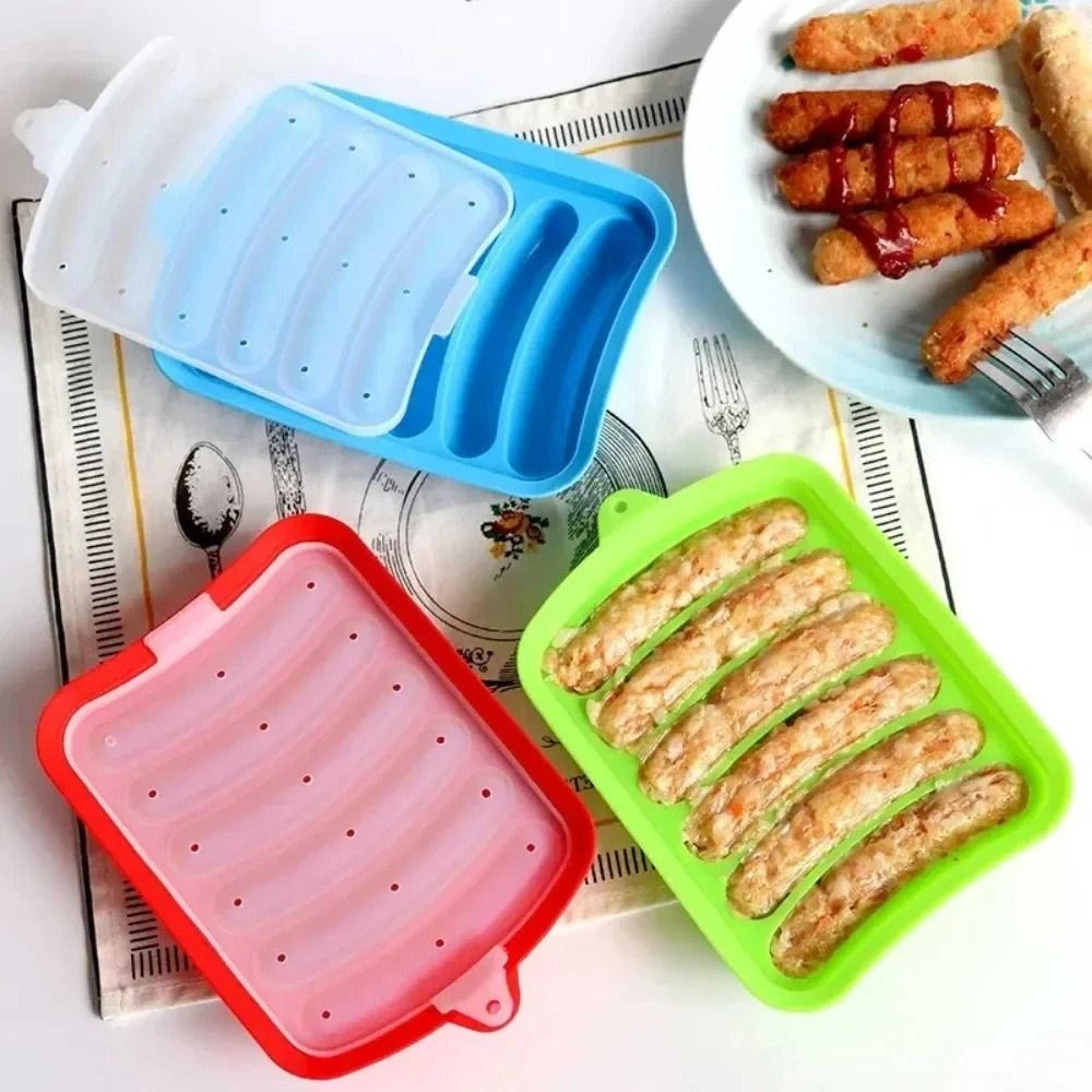 silicone sausage mold tray for homemade food and baby meals