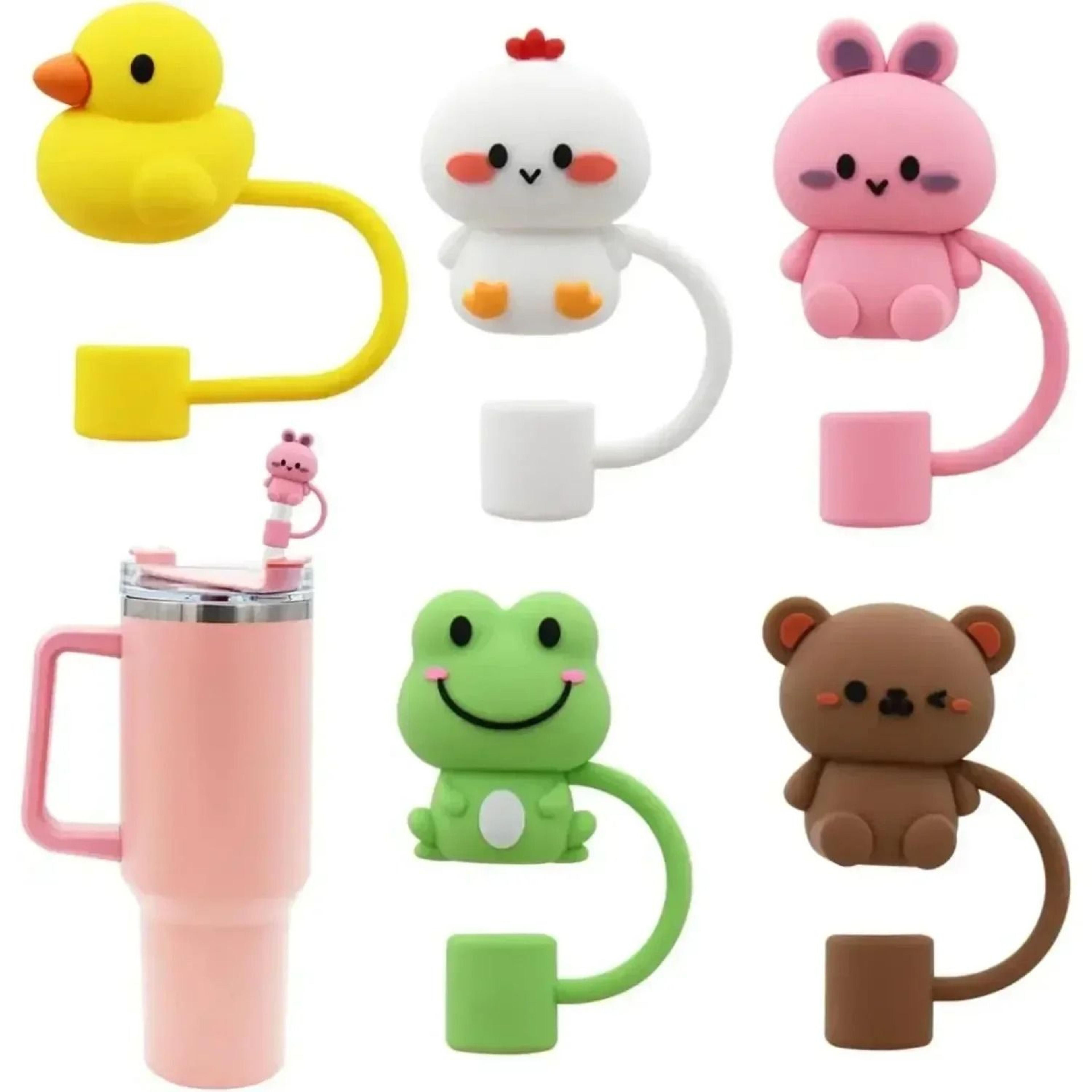 silicone straw cover cap for stanley cup tumblers