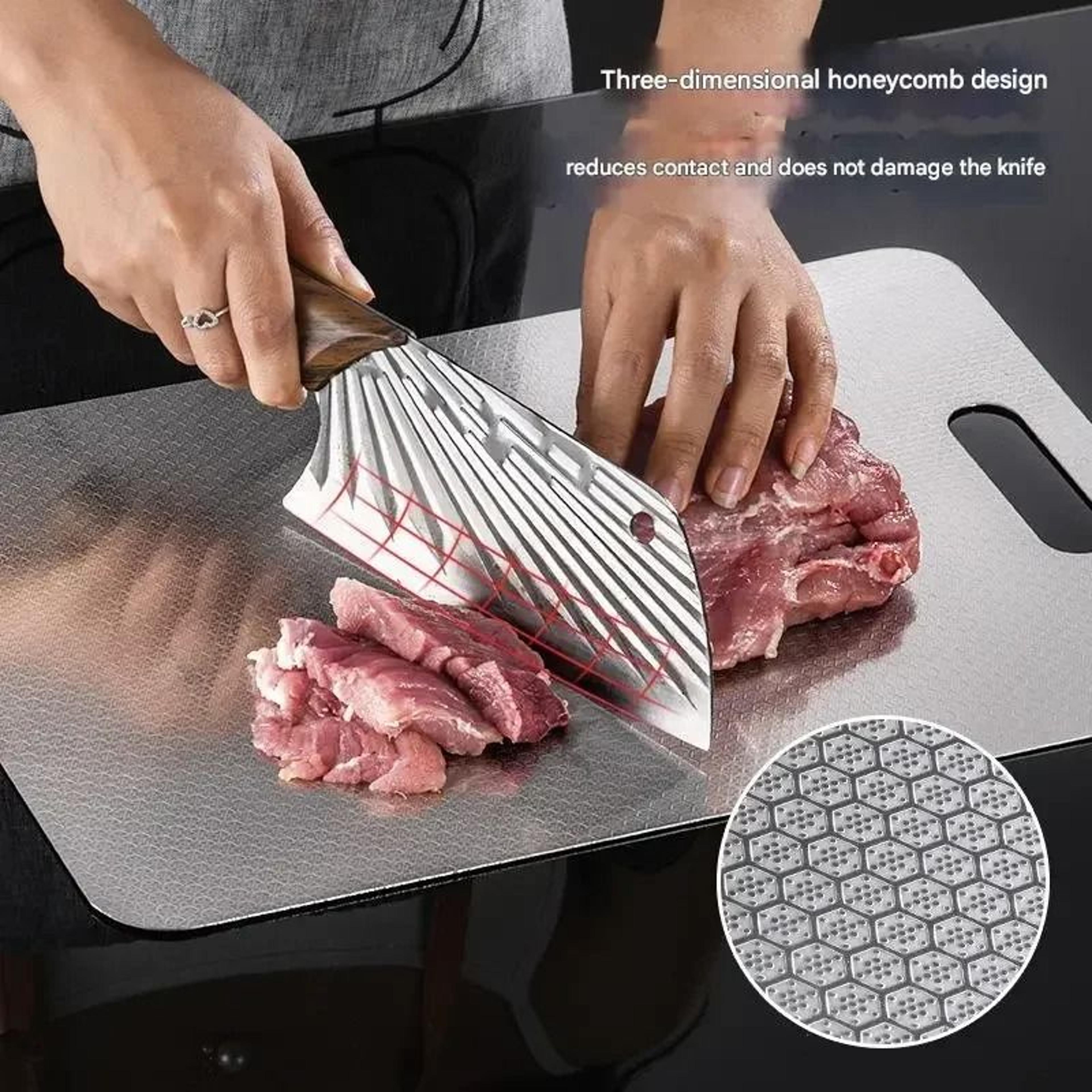316 stainless steel double sided cutting board for kitchen use