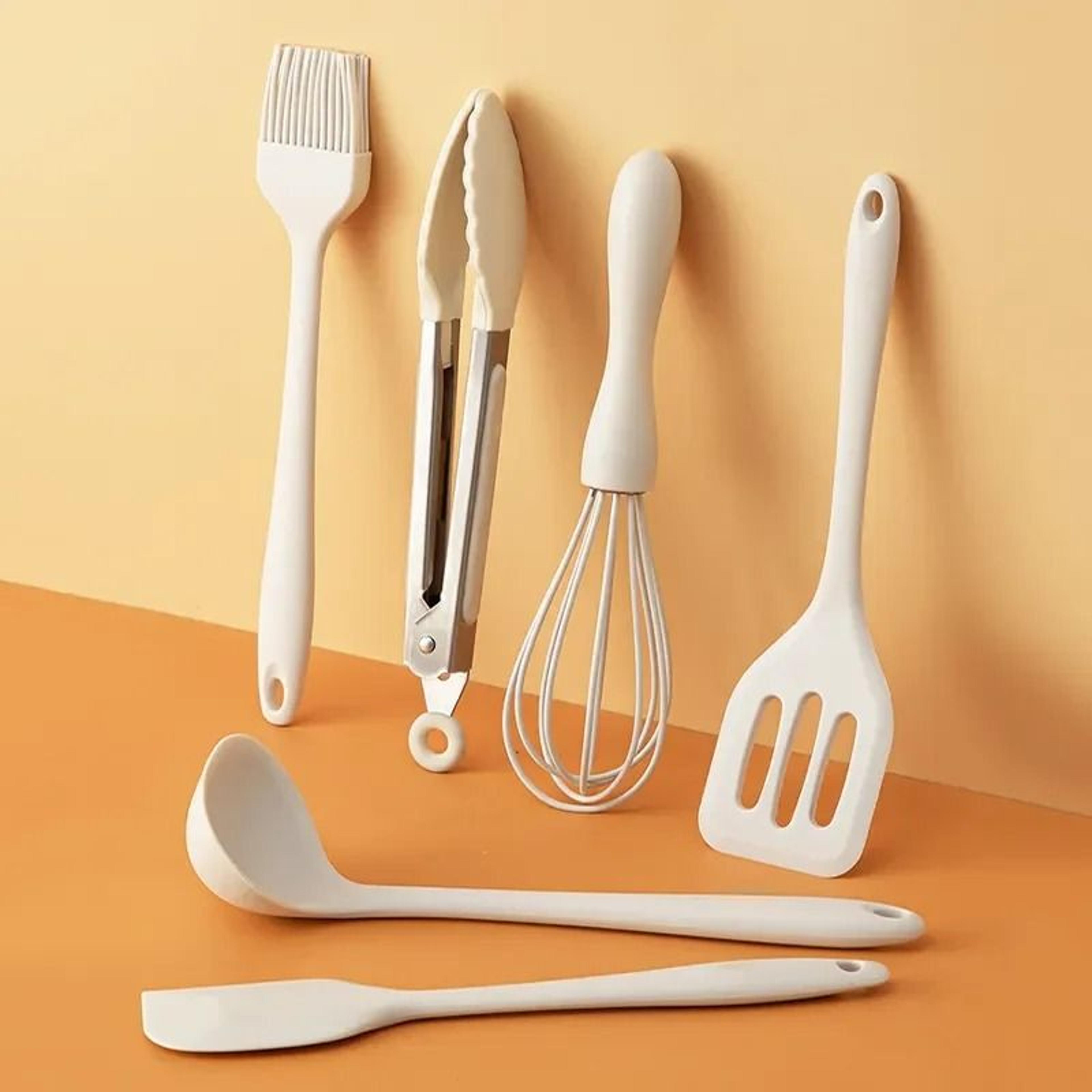 silicone kitchen utensil set non stick cooking and baking tools