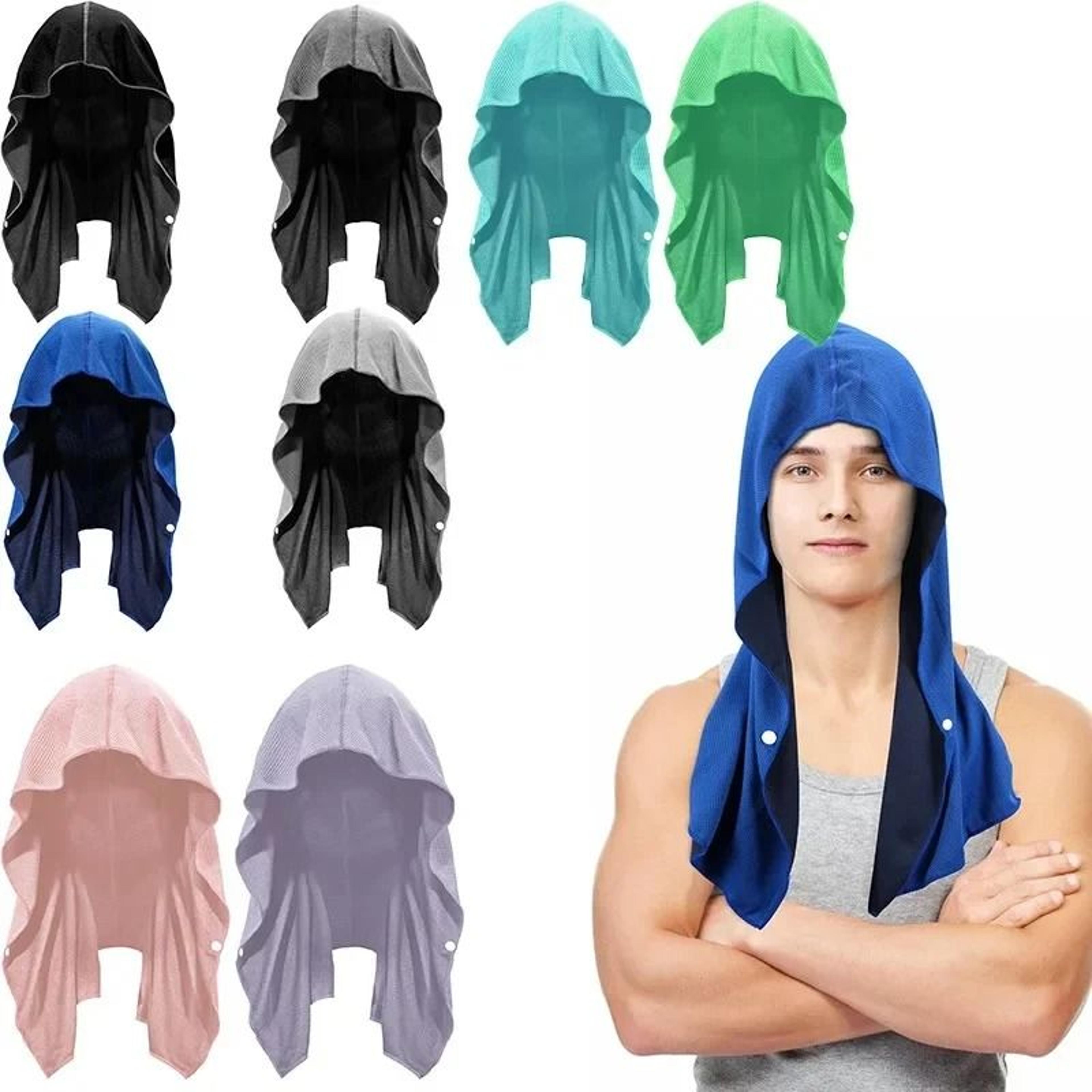 cooling hoodie towel for neck and face quick dry sports towel