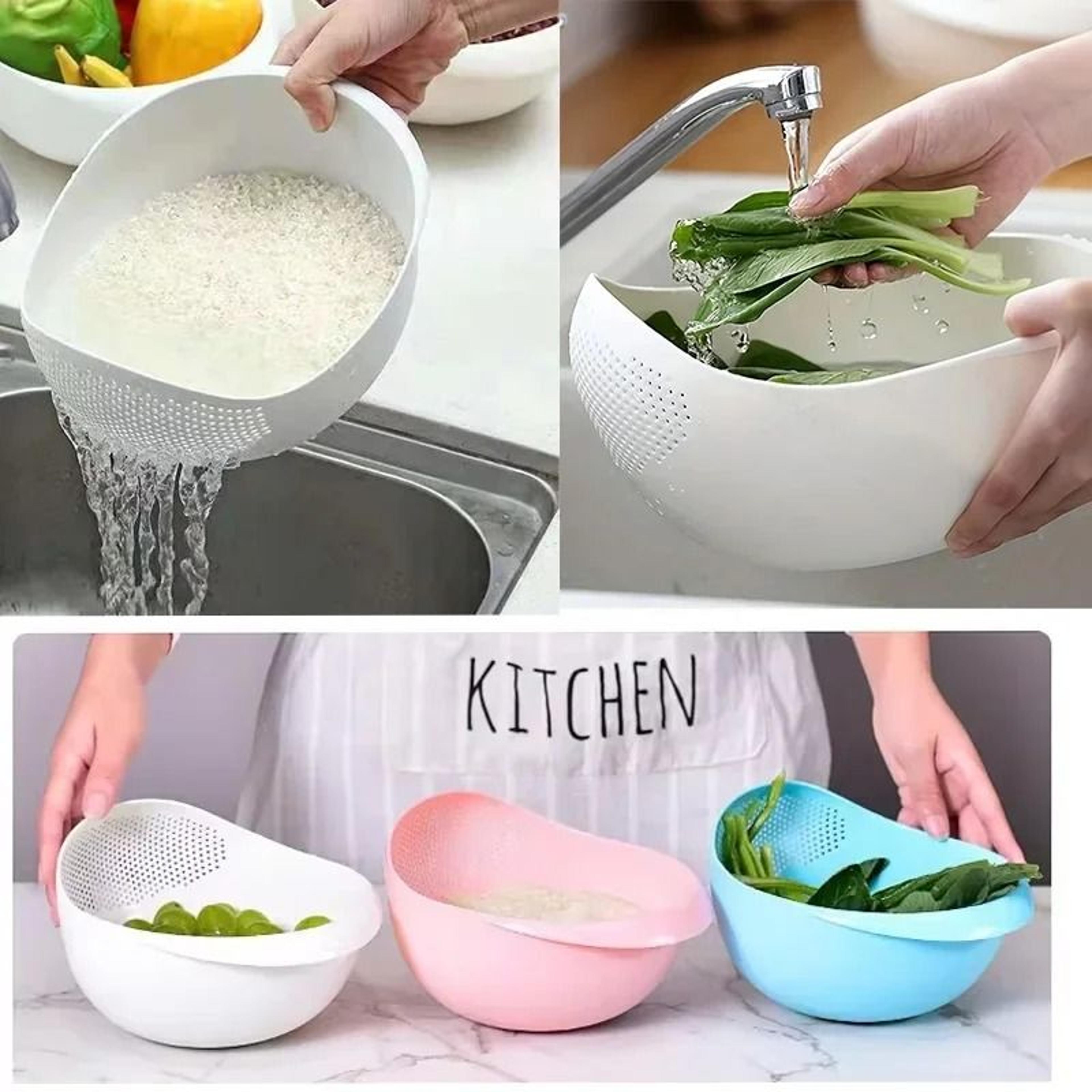 rice sieve drainage basket for washing rice fruit and vegetables