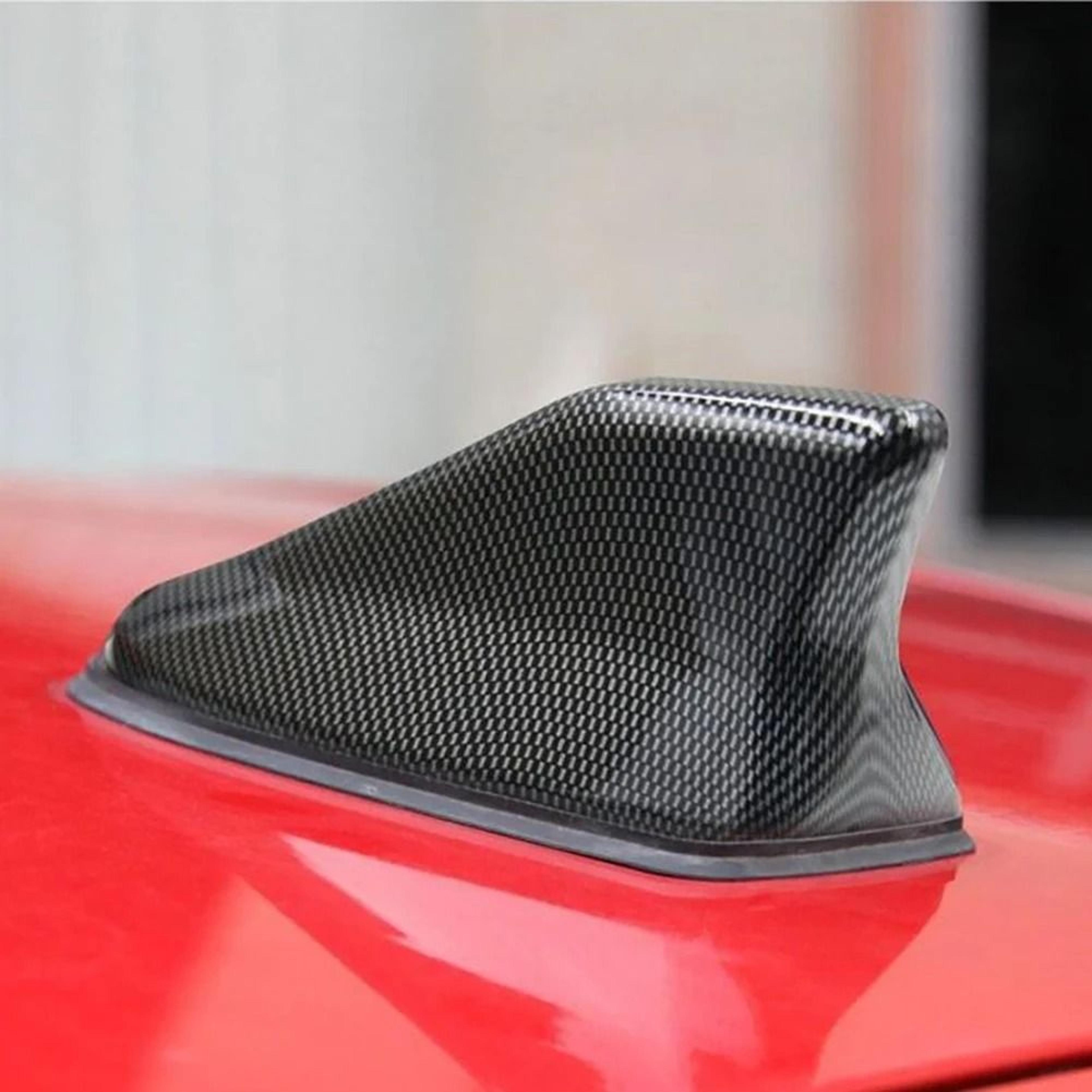 universal shark fin car roof antenna carbon fiber style