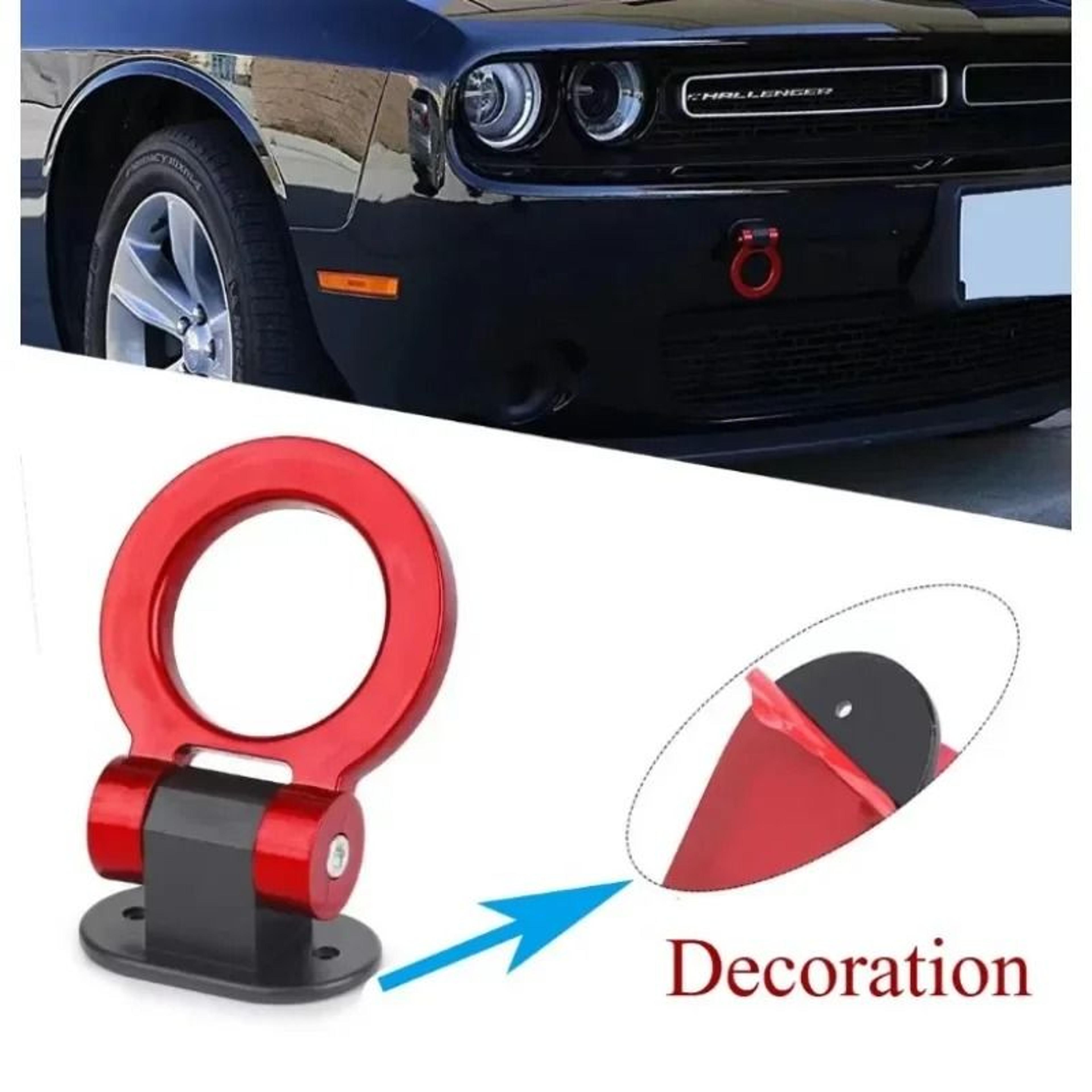 decorative car tow hook style trailer ring racing look