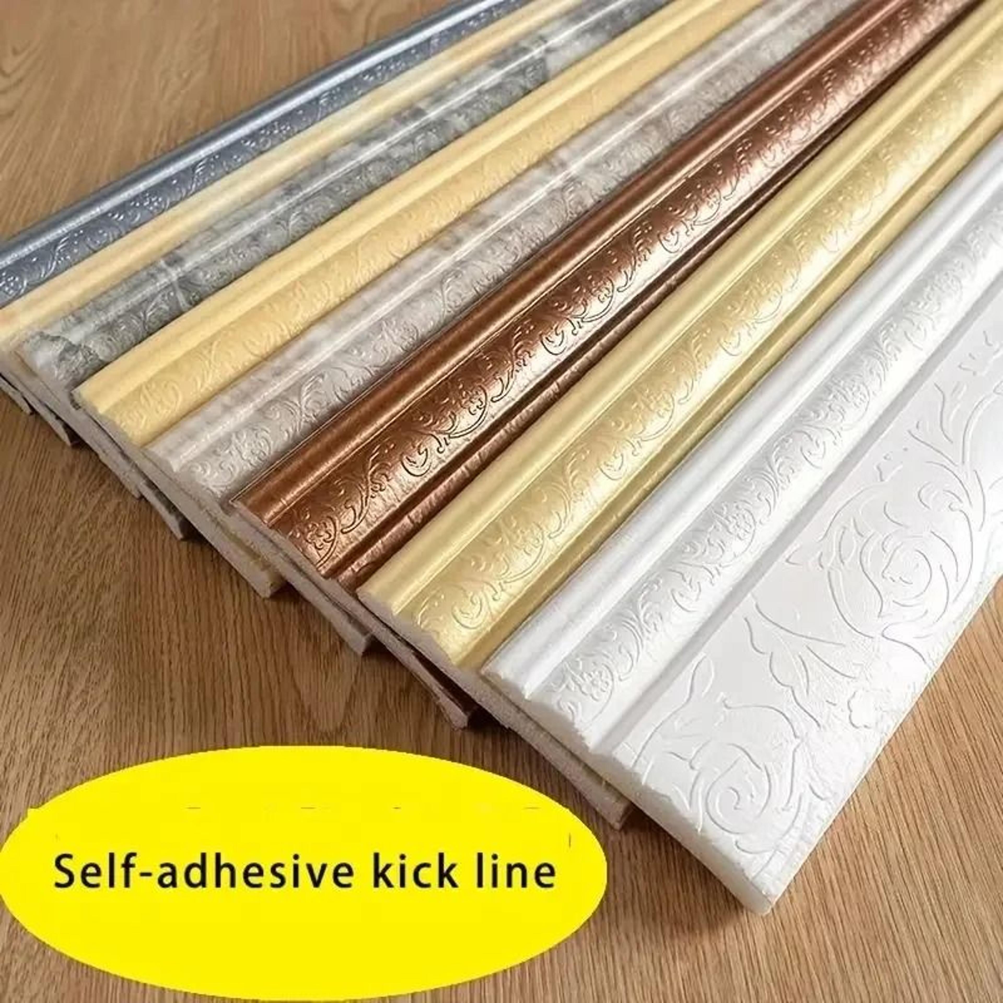 self adhesive 3d wall border skirting line sticker