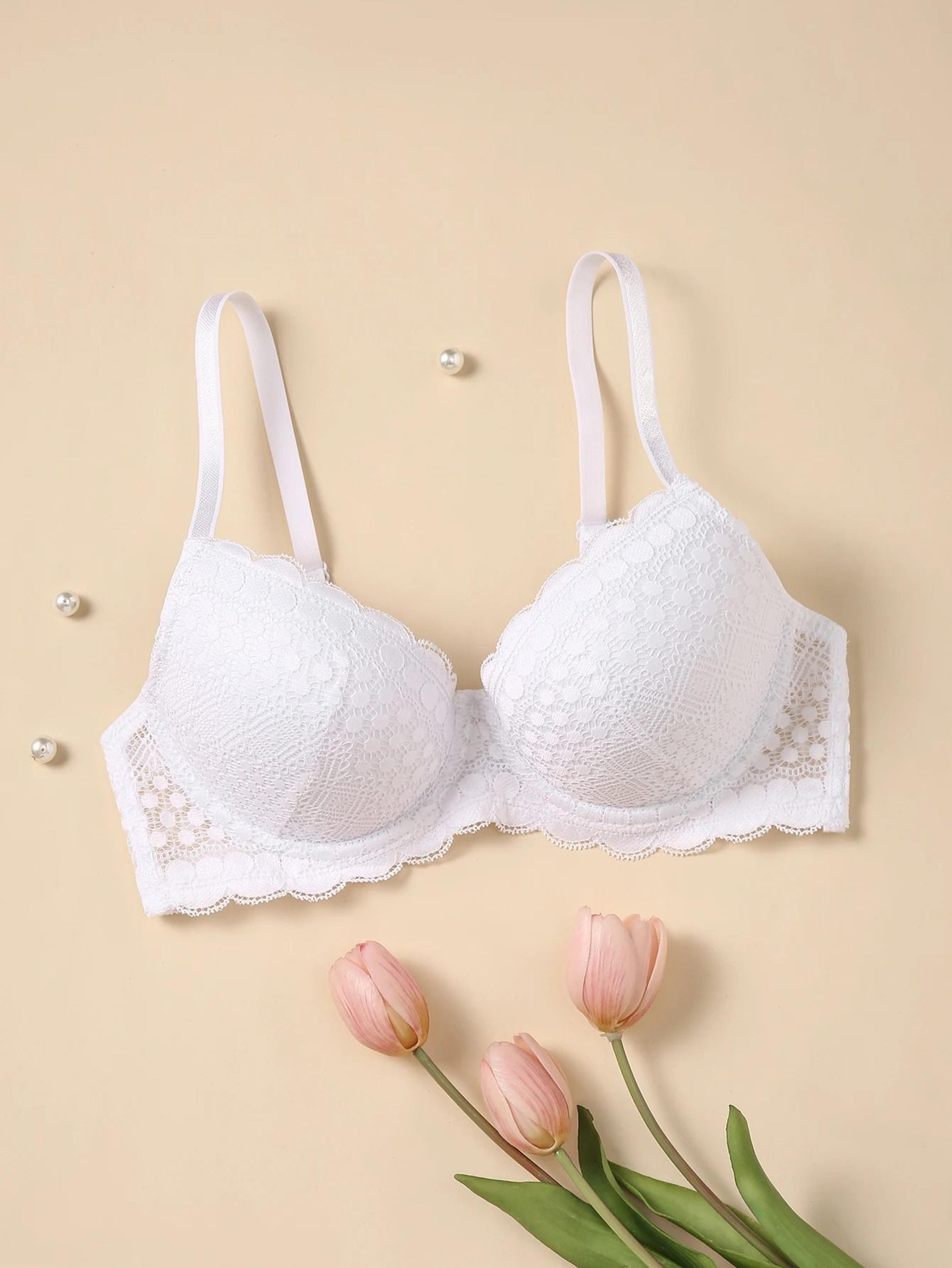 womens lace push up bra with underwire breathable comfort fit