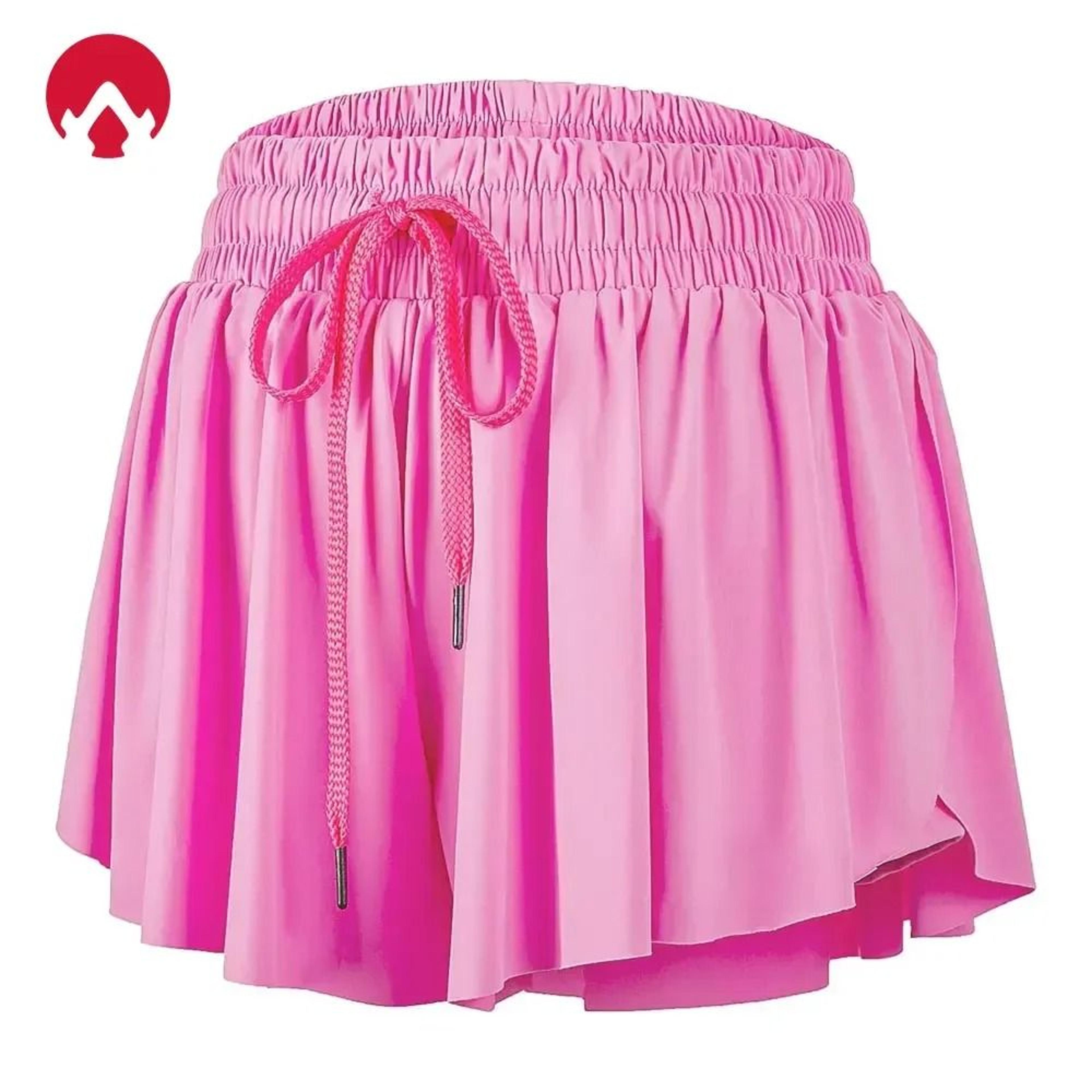 womens two in one flowy athletic skort shorts for gym yoga and casual wear
