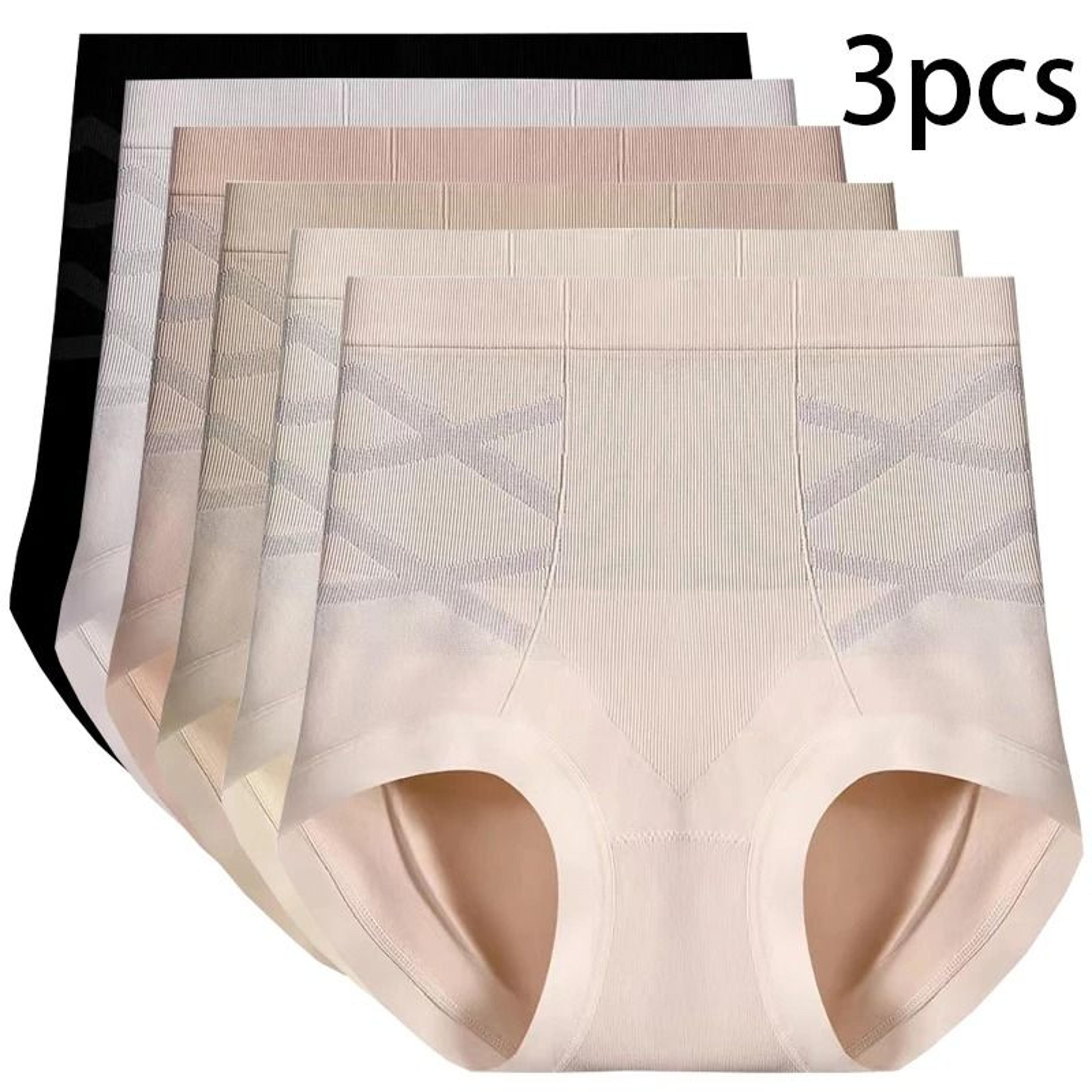 womens high waist shaping panties seamless breathable slimming underwear three piece set