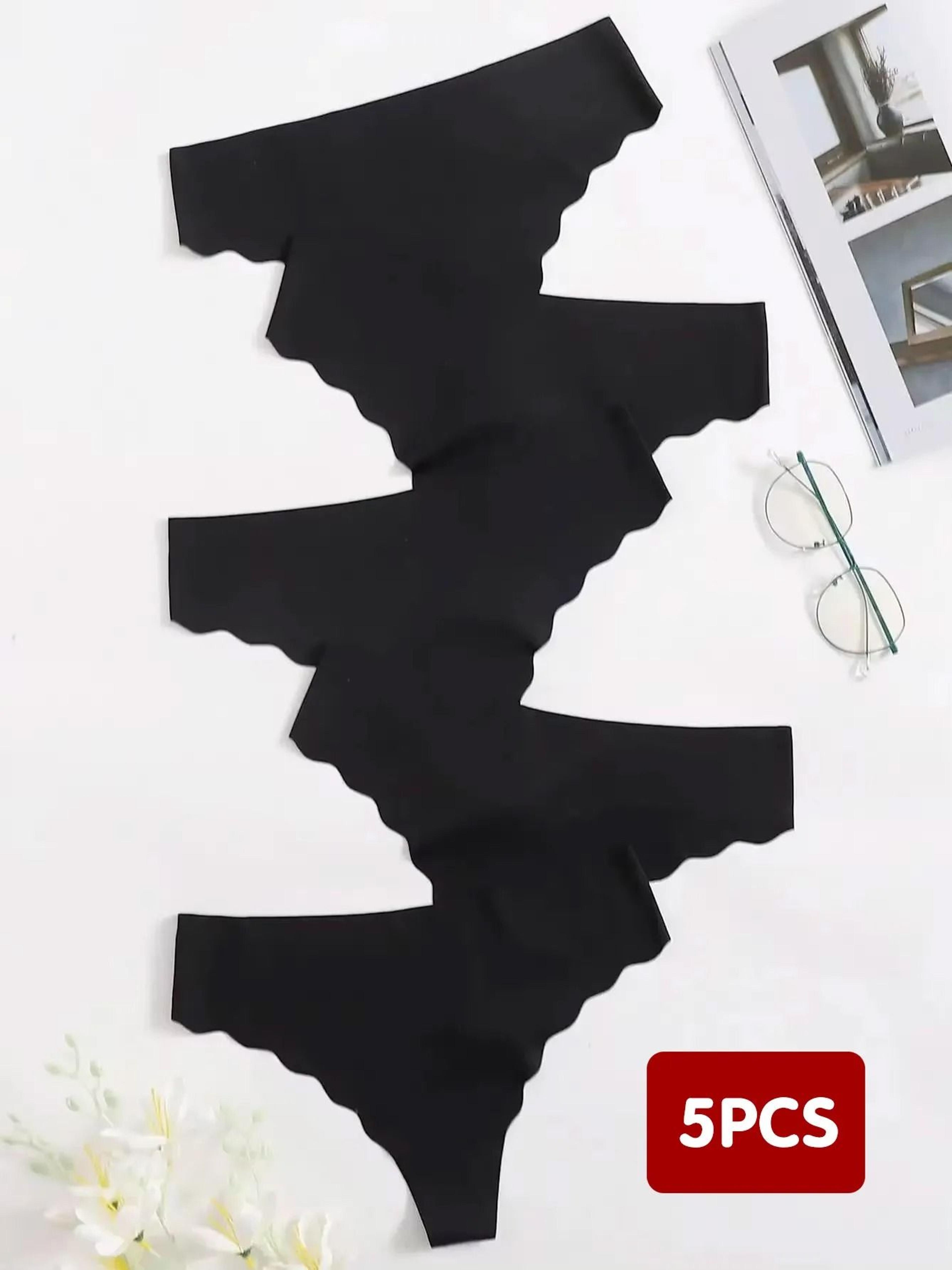 5 piece seamless thong panties set soft breathable g string underwear for women