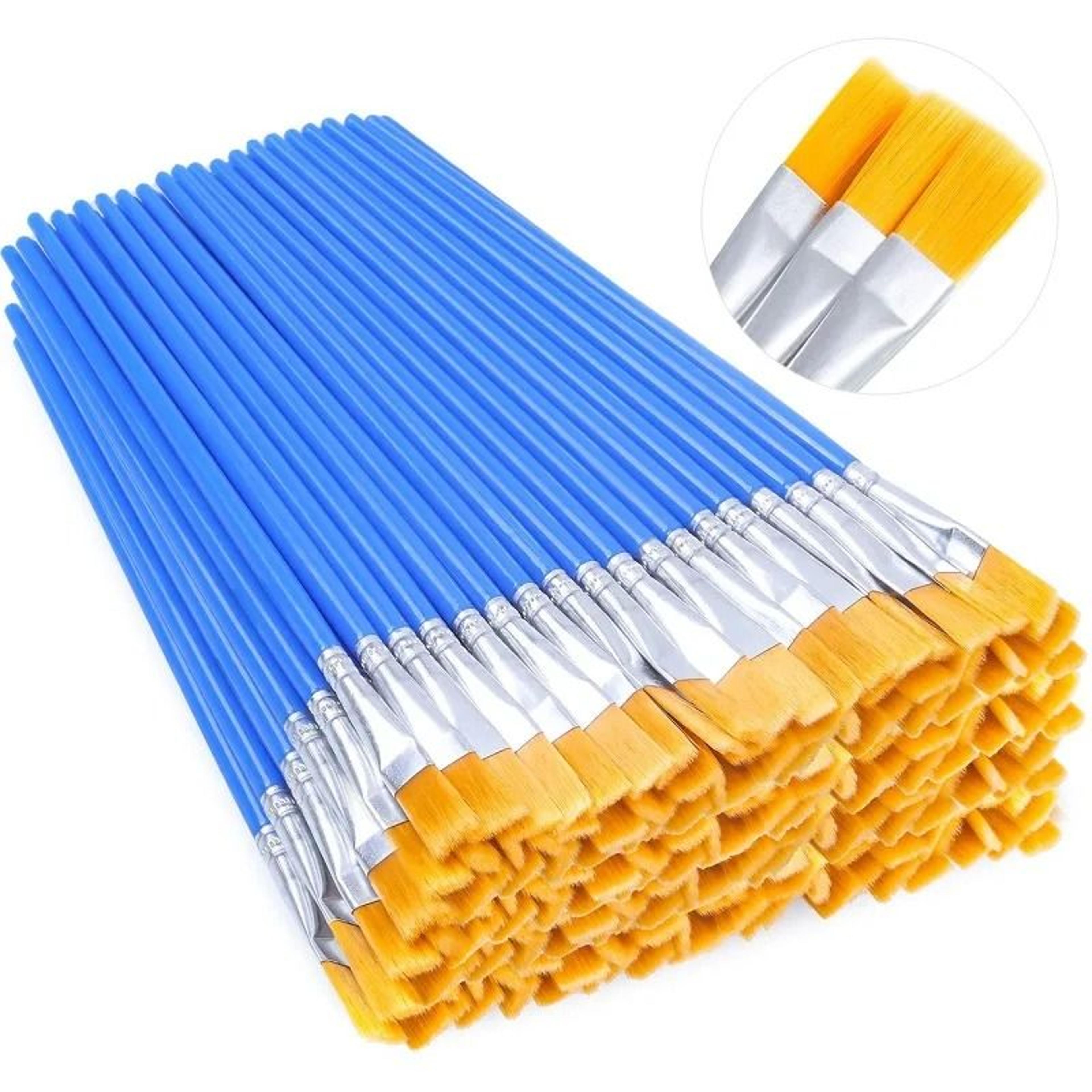 painting brushes set 20 pieces nylon hair art brushes for acrylic oil watercolor
