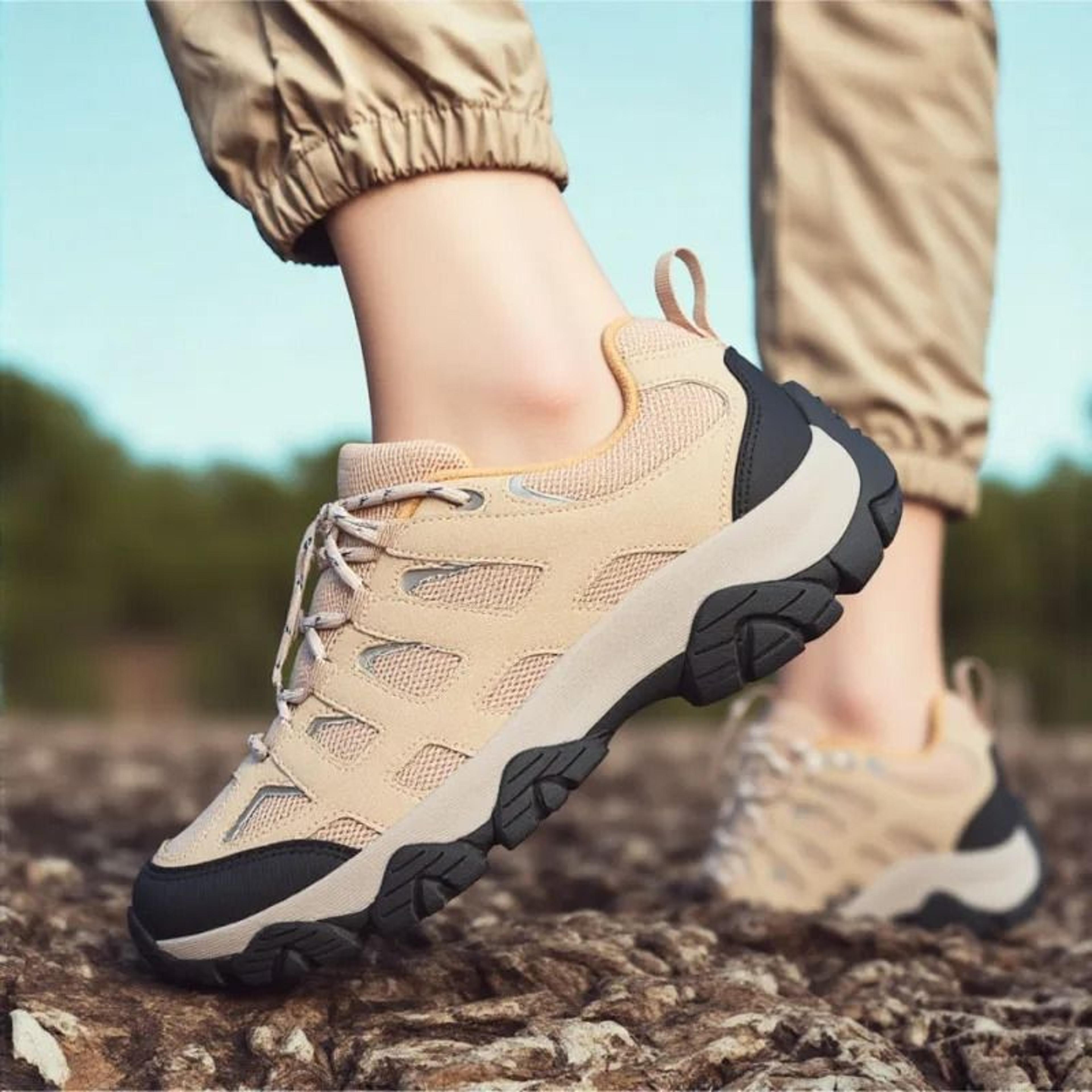 mens outdoor hiking shoes breathable non slip wear resistant trail sneakers