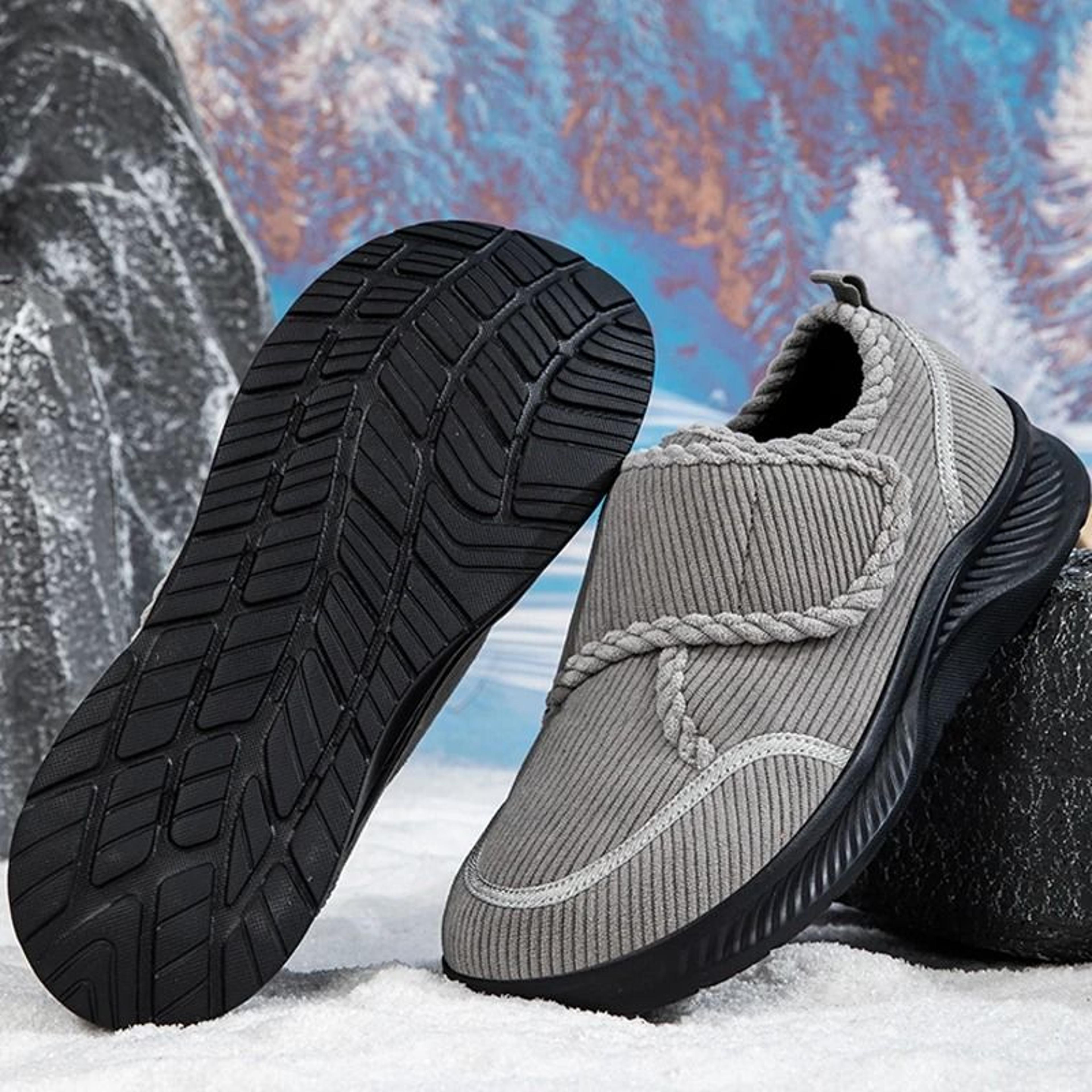 unisex casual walking shoes lightweight anti slip plush warm comfort footwear