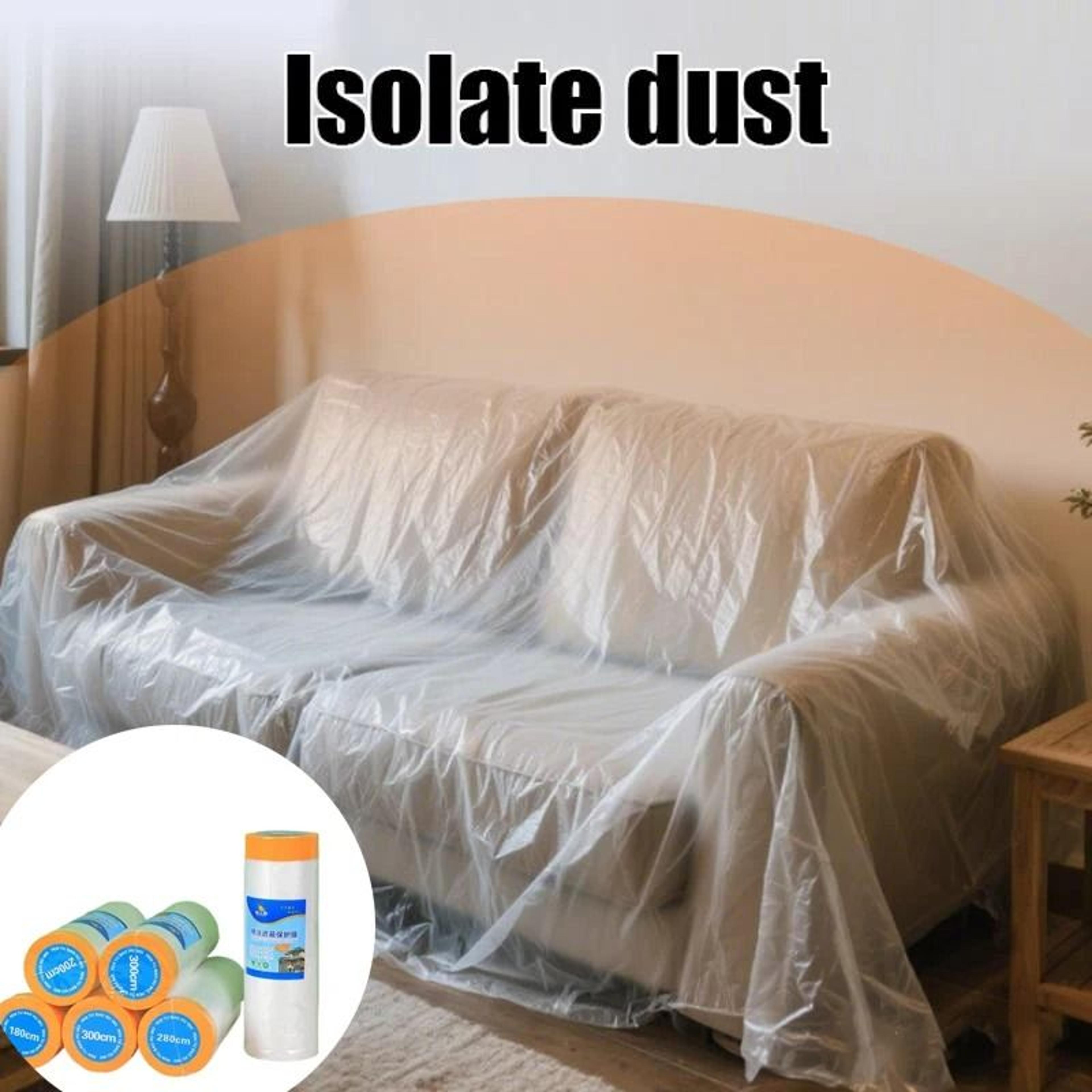 disposable self adhesive dustproof film roll for cabinet and wall protection