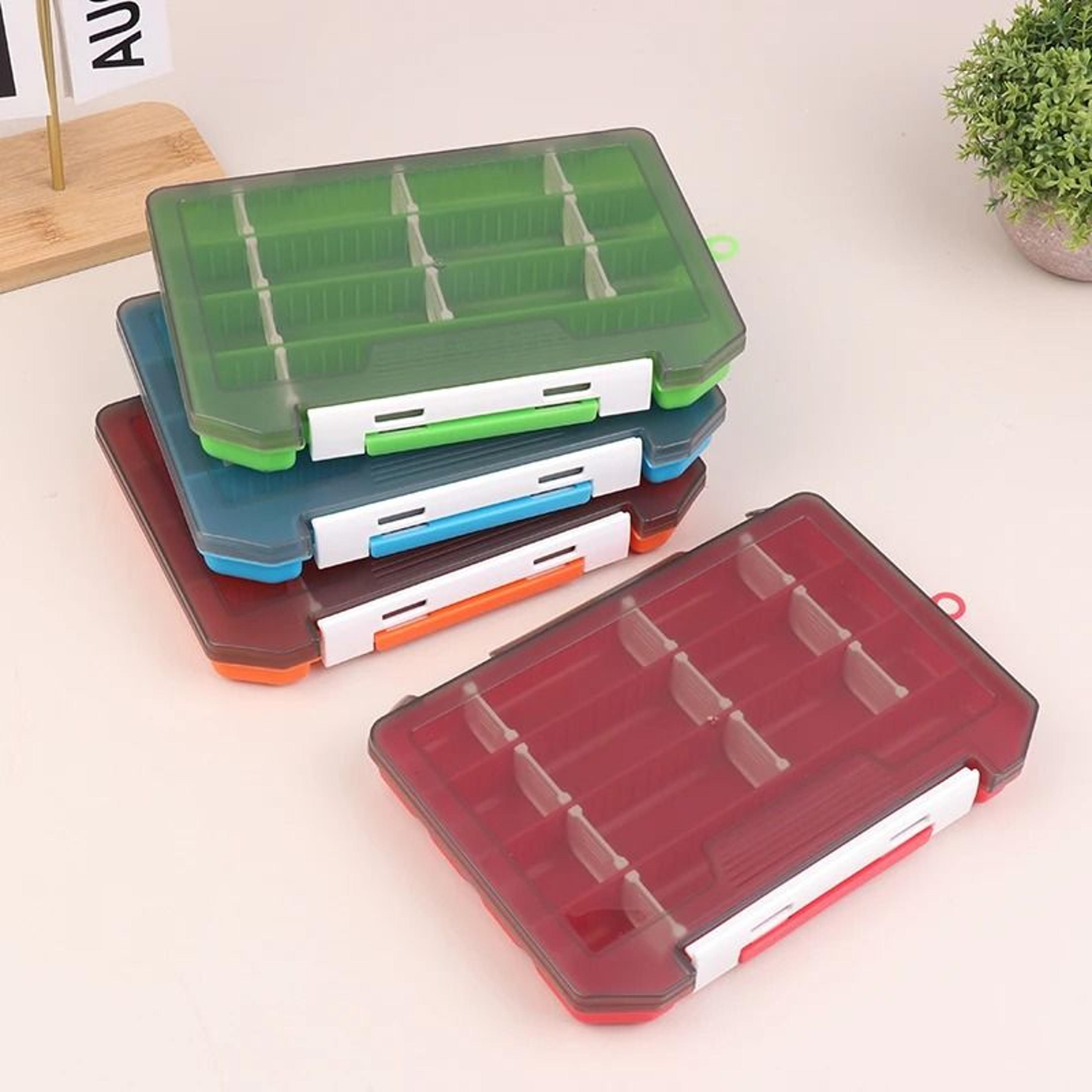 single layer plastic fishing lure box for soft and hard baits