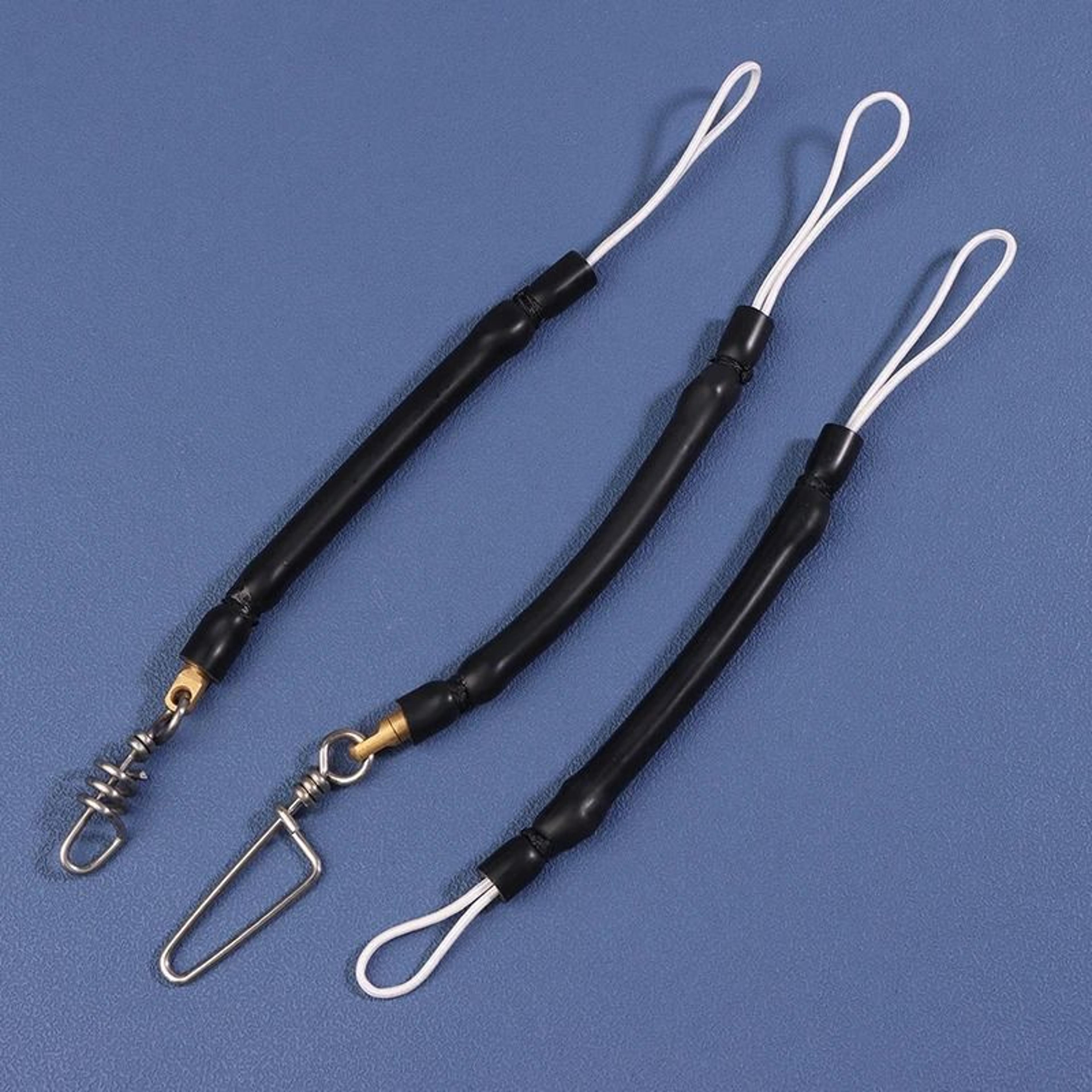 spearfishing shock cord buffer with float line connector for diving