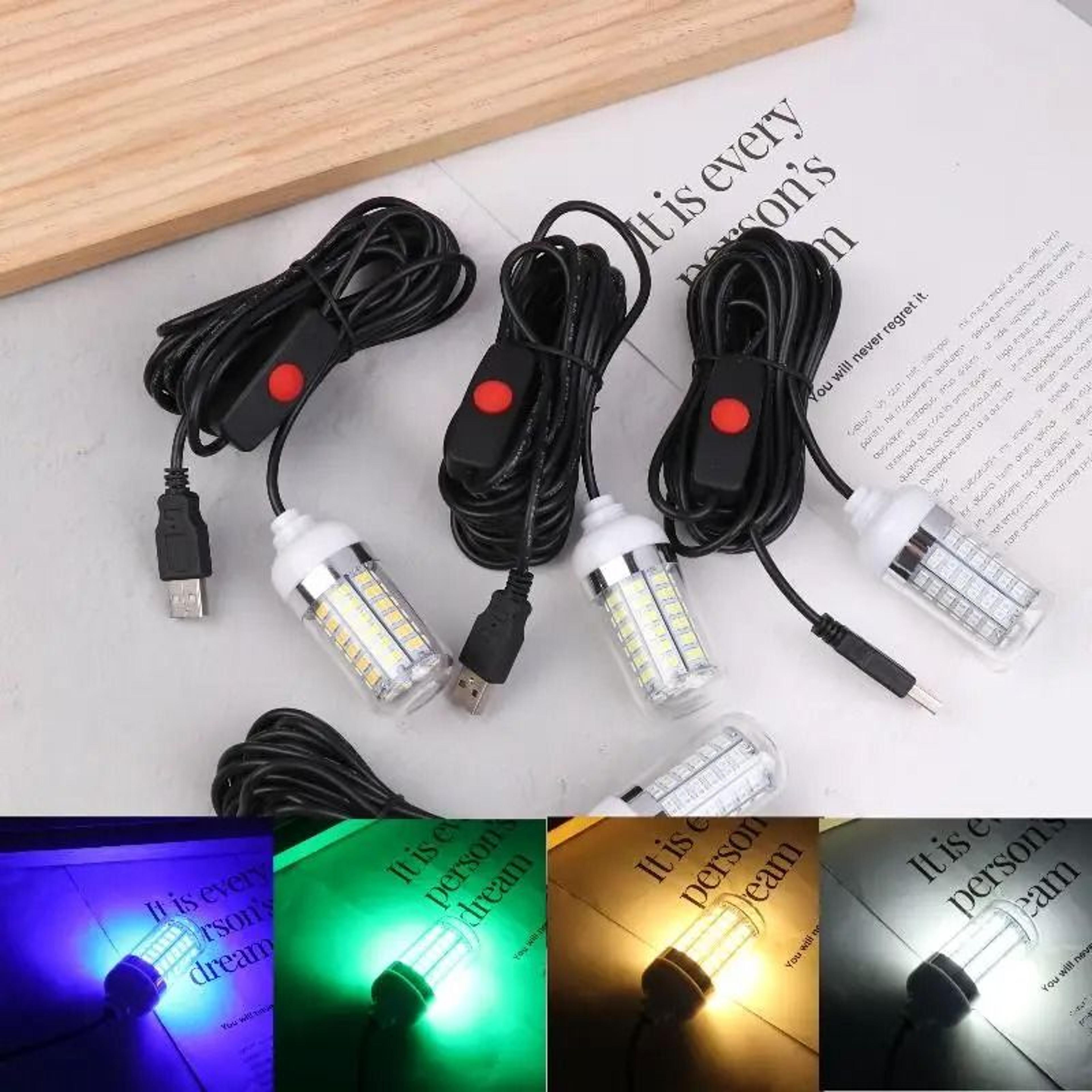 usb led fishing light underwater fish attractor lamp for night fishing