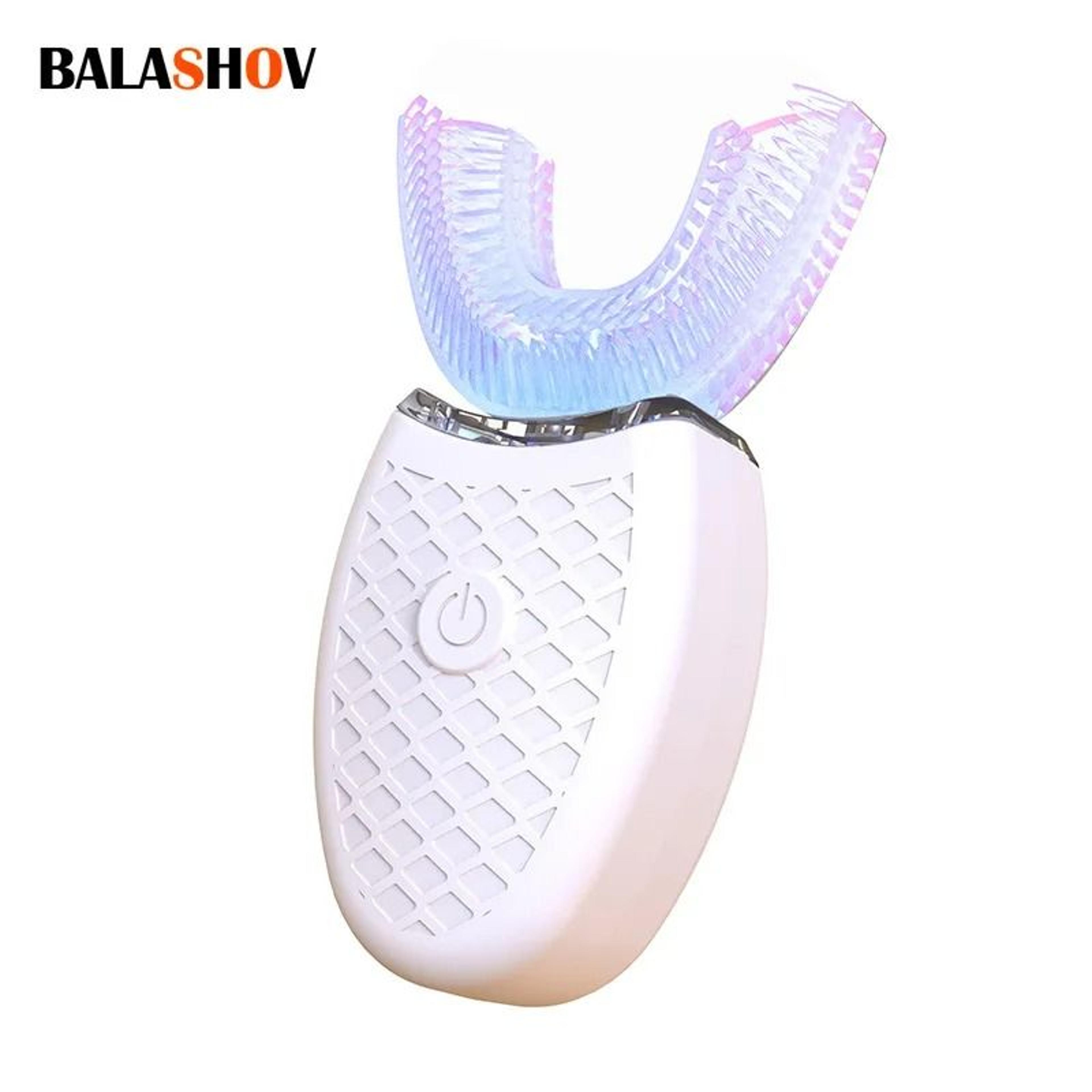 wireless charging u shaped electric toothbrush 360 degree silicone ultrasonic