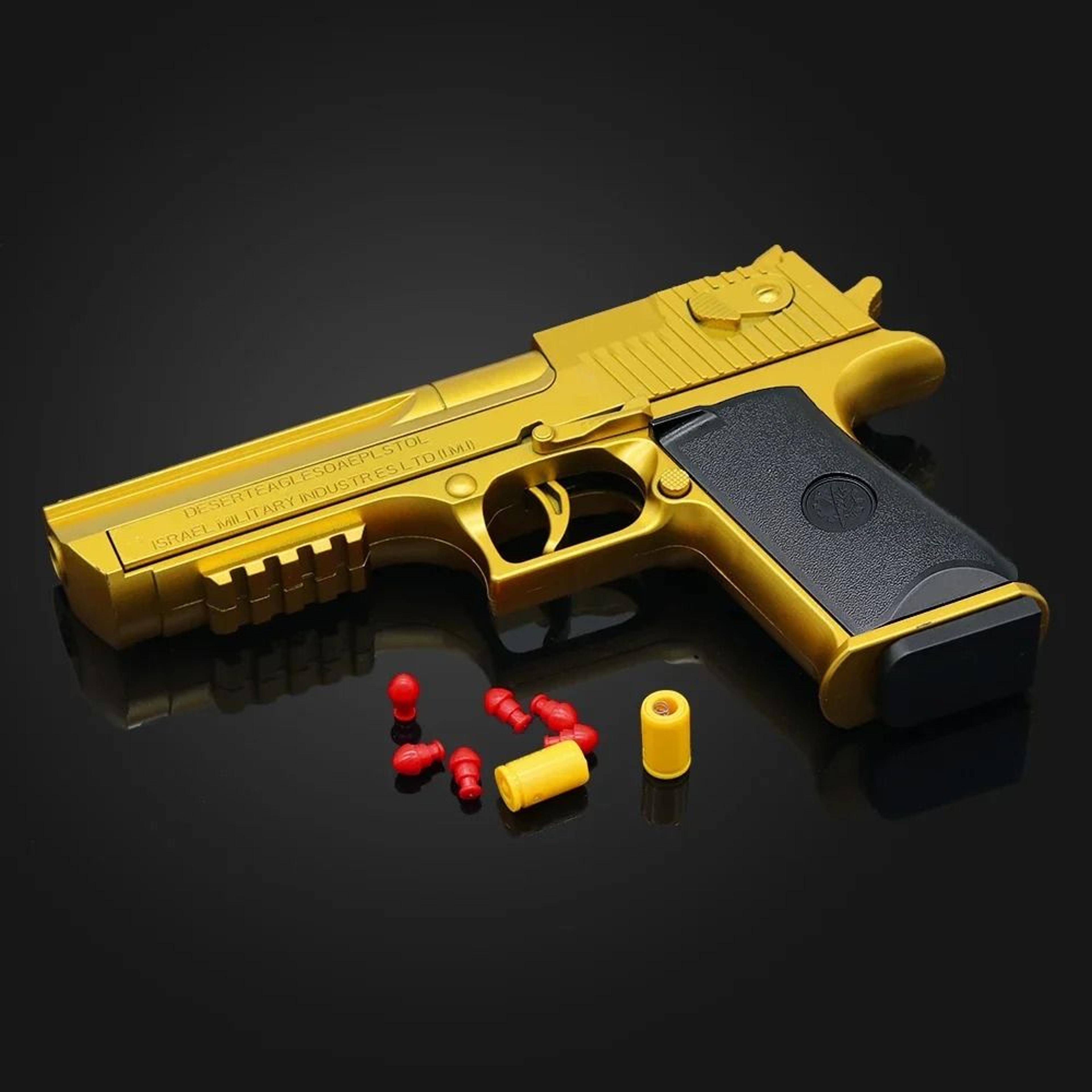 automatic airsoft toy gun with ejecting shells soft bullet blaster