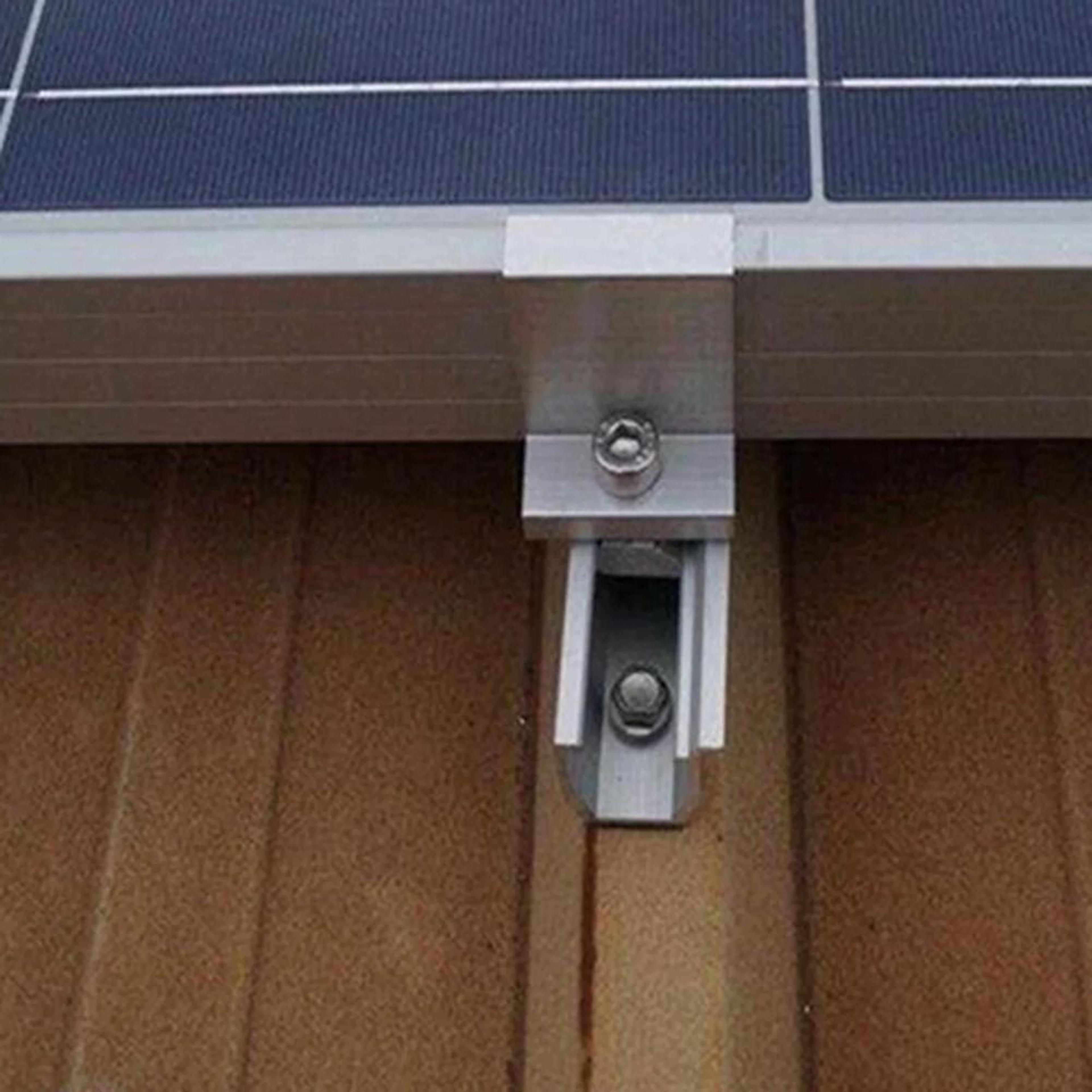 aluminum alloy solar panel mounting end clamps set of 10 pieces