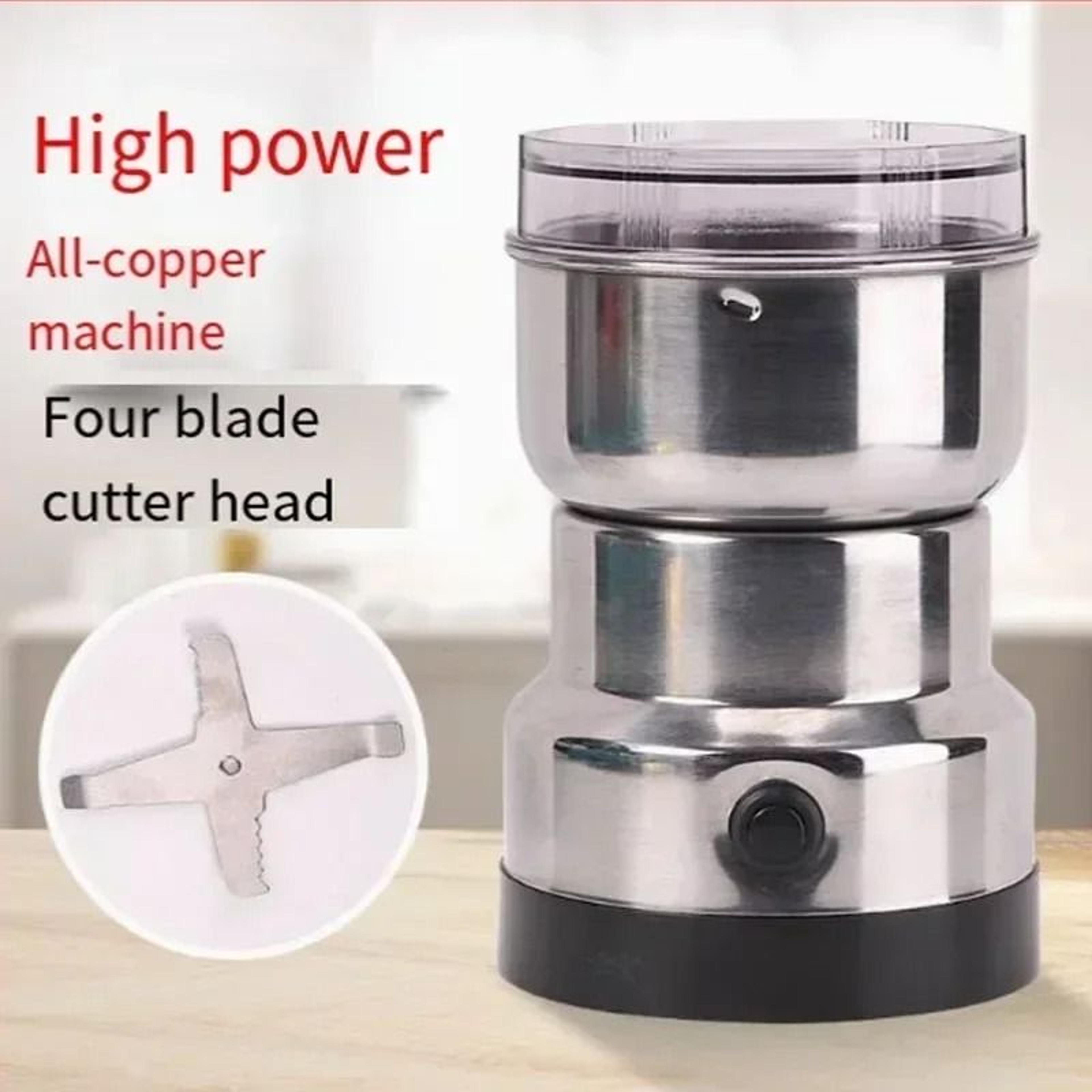 electric coffee grinder 150w stainless steel grinder for spices nuts and dry or wet ingredients