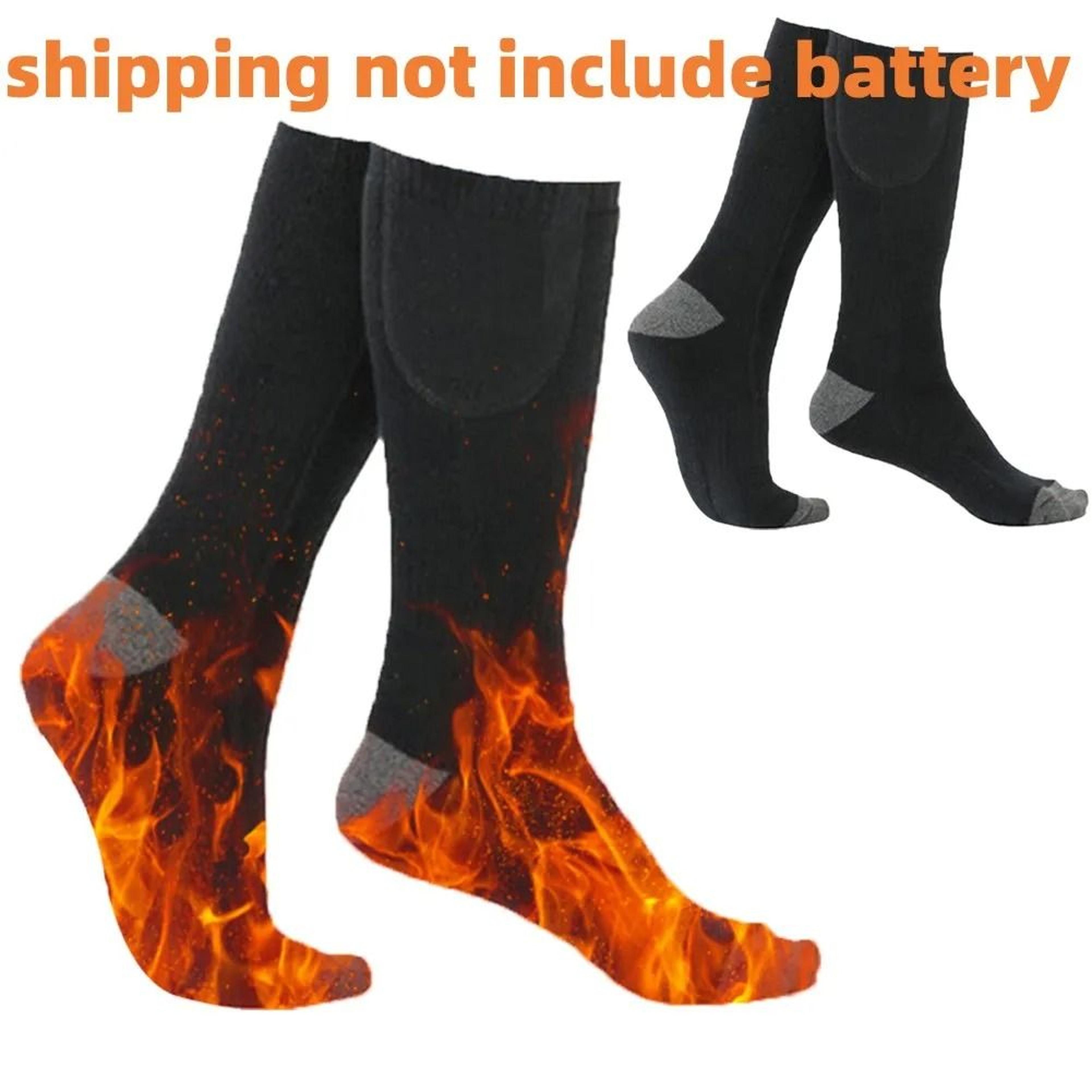 electric heated socks with 3 level temperature for cold weather sports