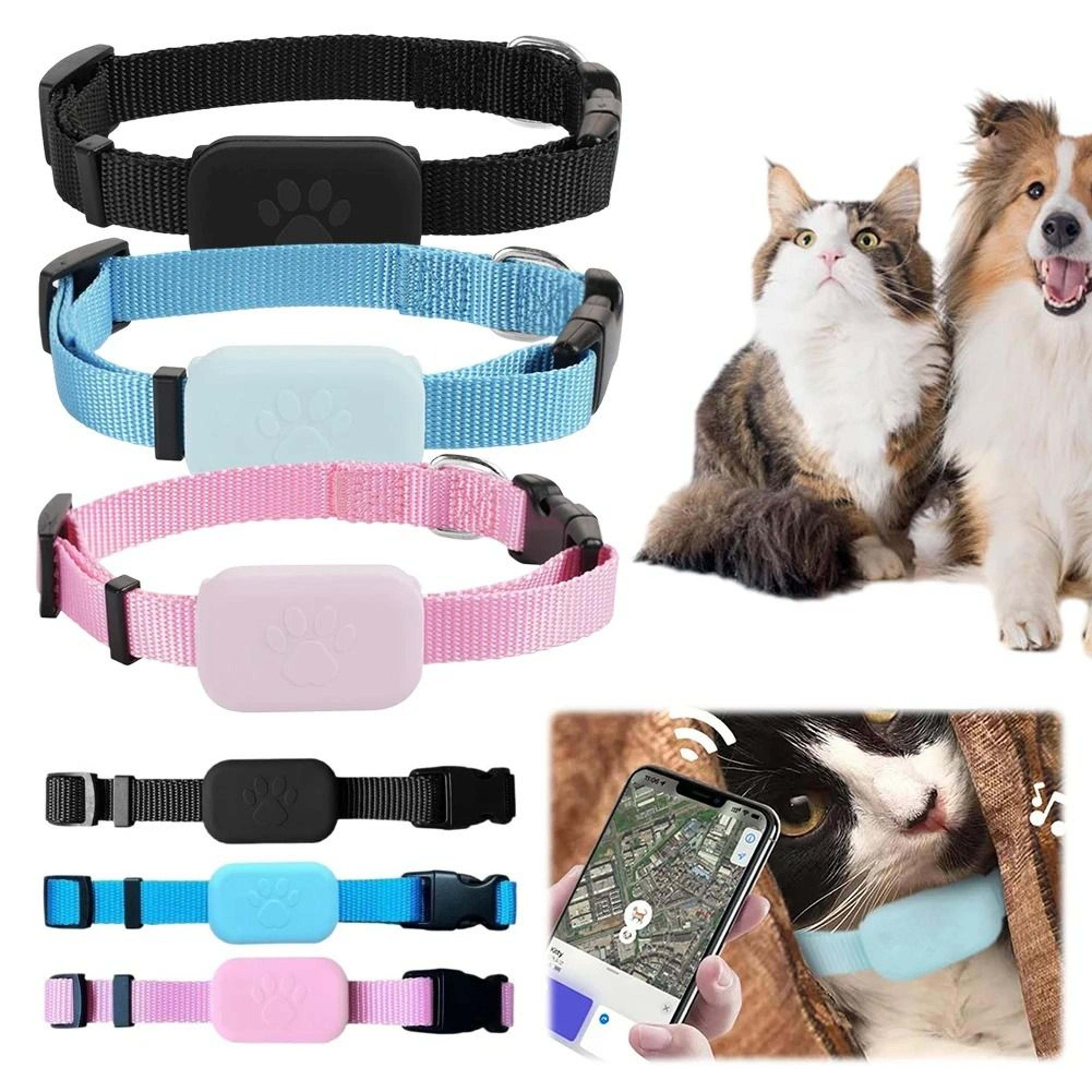 pet gps tracker with adjustable collar smart locator for dogs and cats