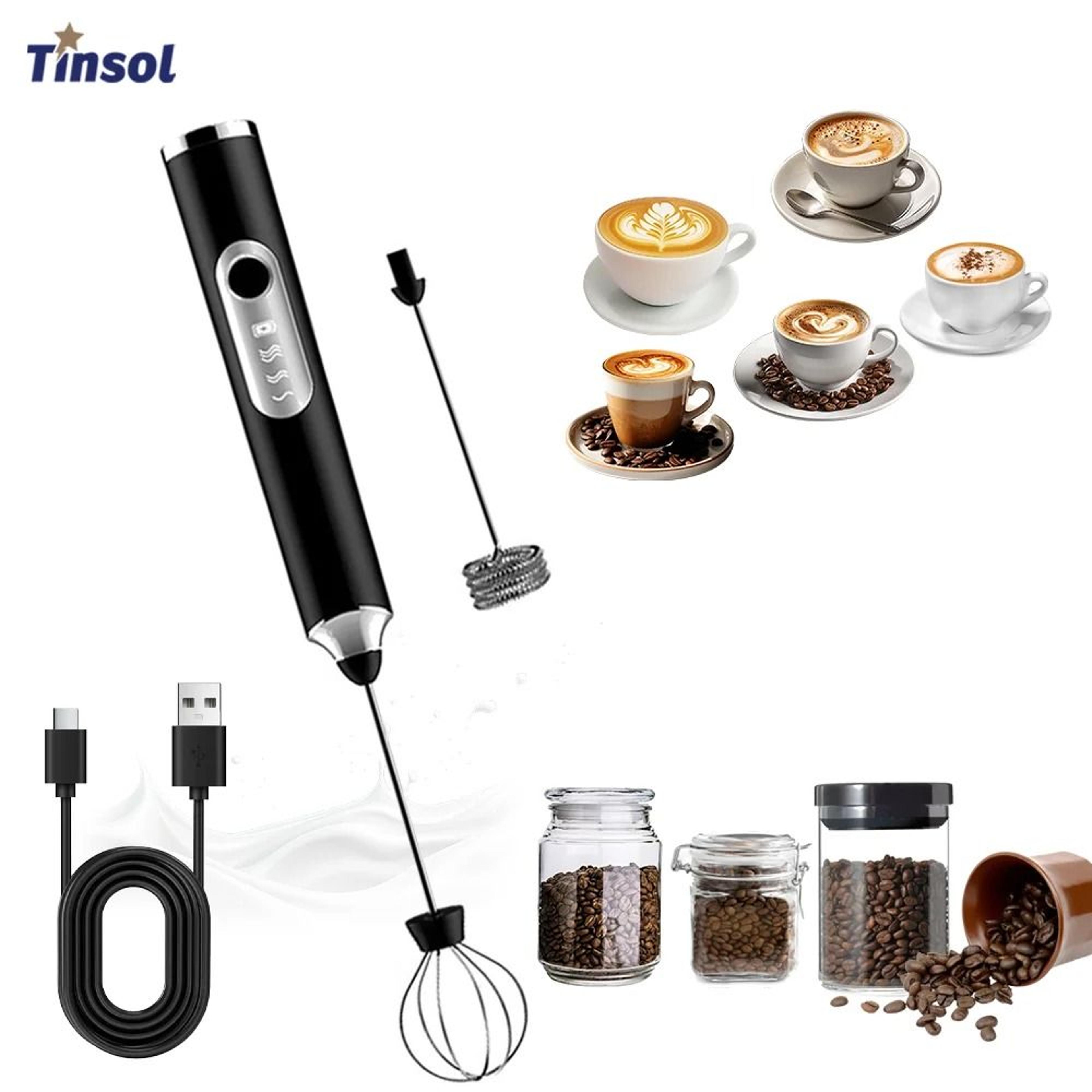 mini portable electric milk frother usb rechargeable handheld mixer