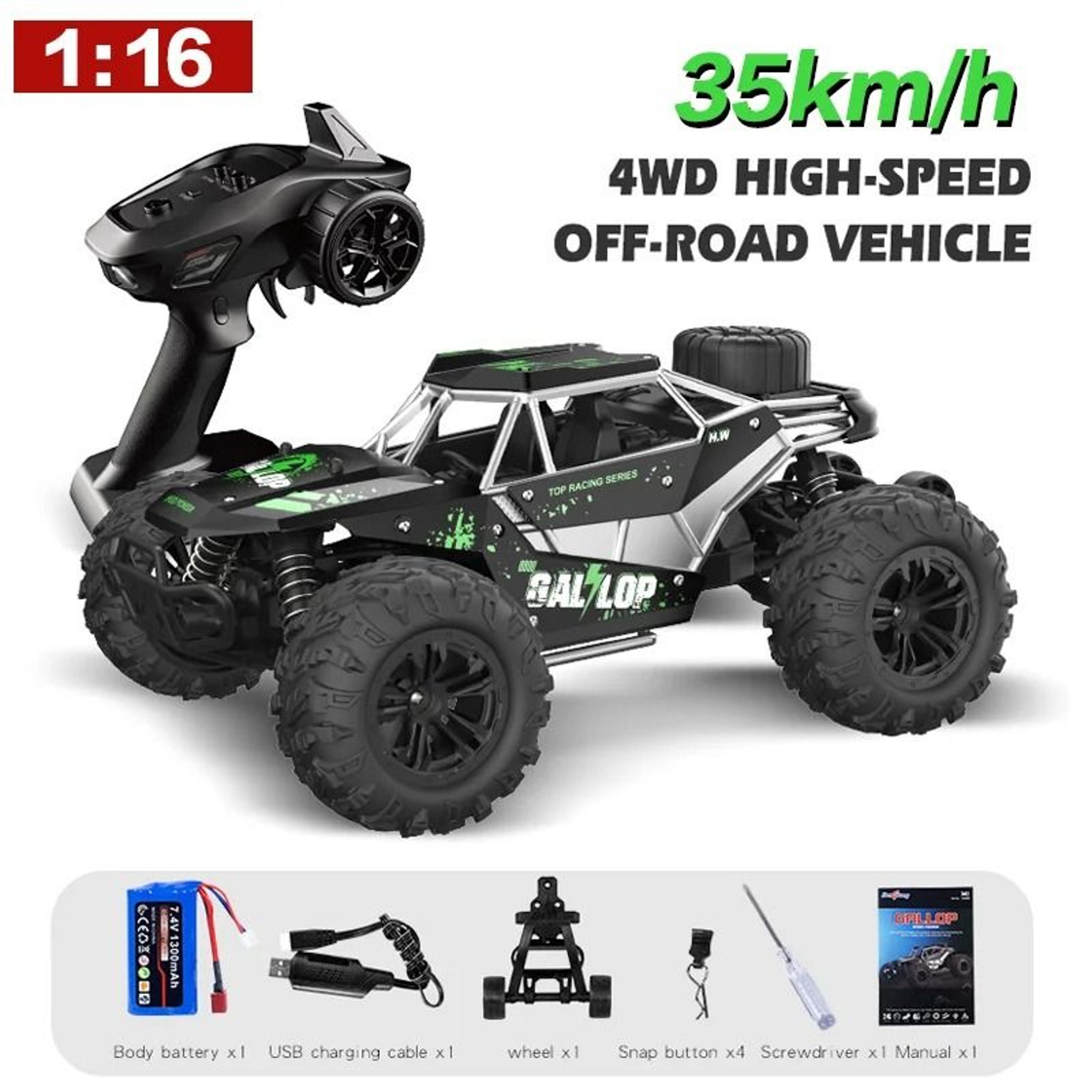 1 16 scale 4wd high speed remote control car with 35 kmh speed and all terrain design