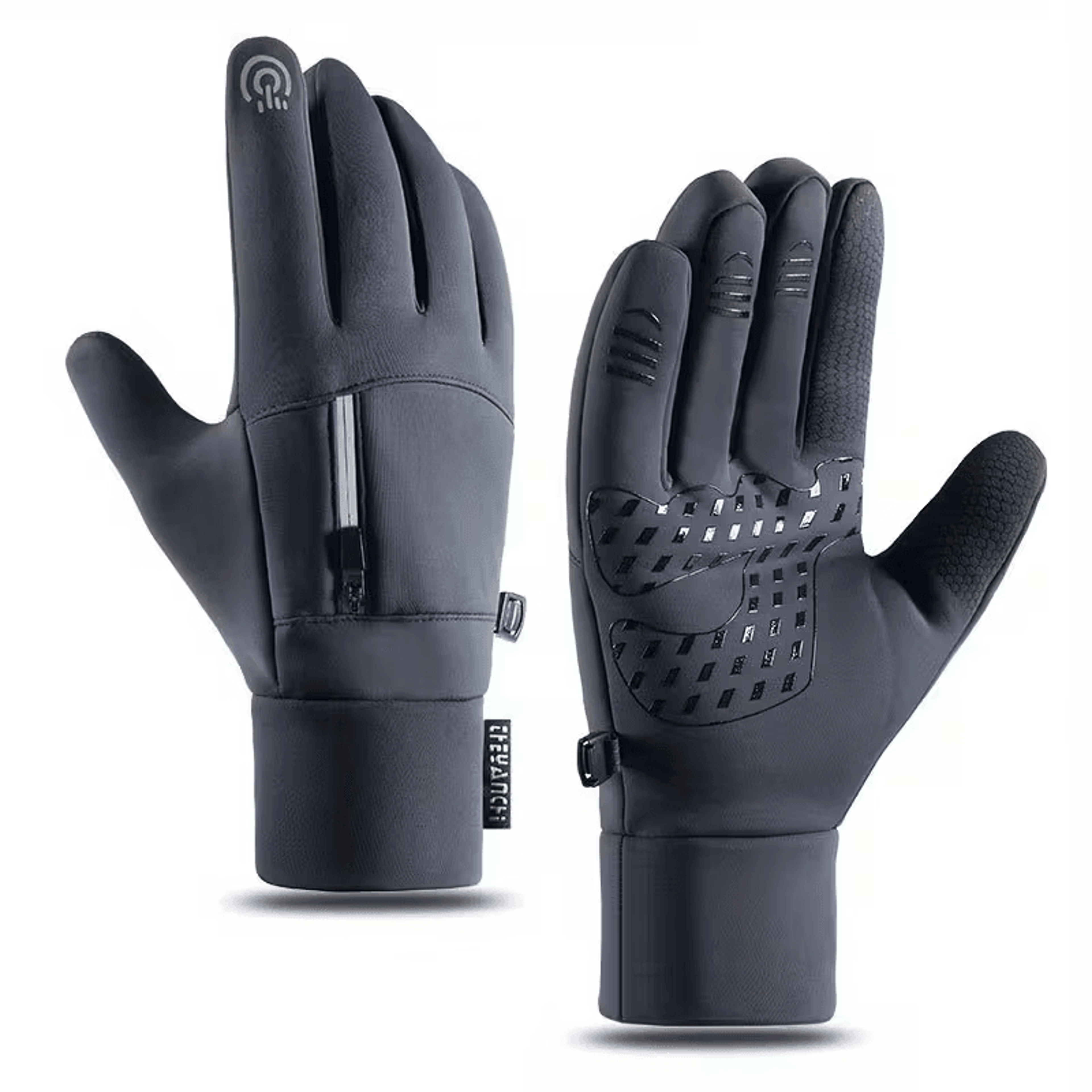thermal waterproof winter gloves with touchscreen grip for cycling, driving & outdoor work