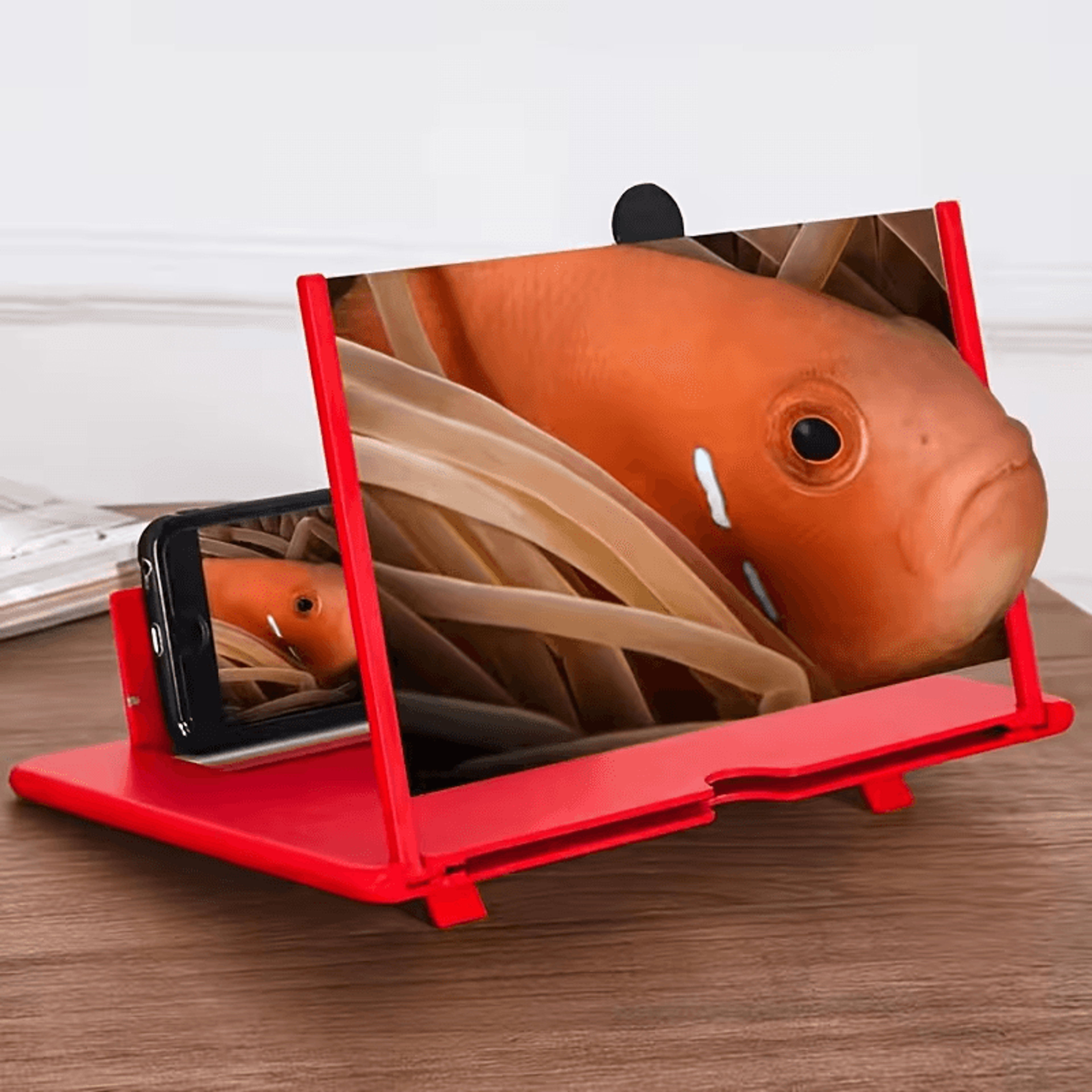portable mobile screen magnifier projector, 4x magnification for clear viewing