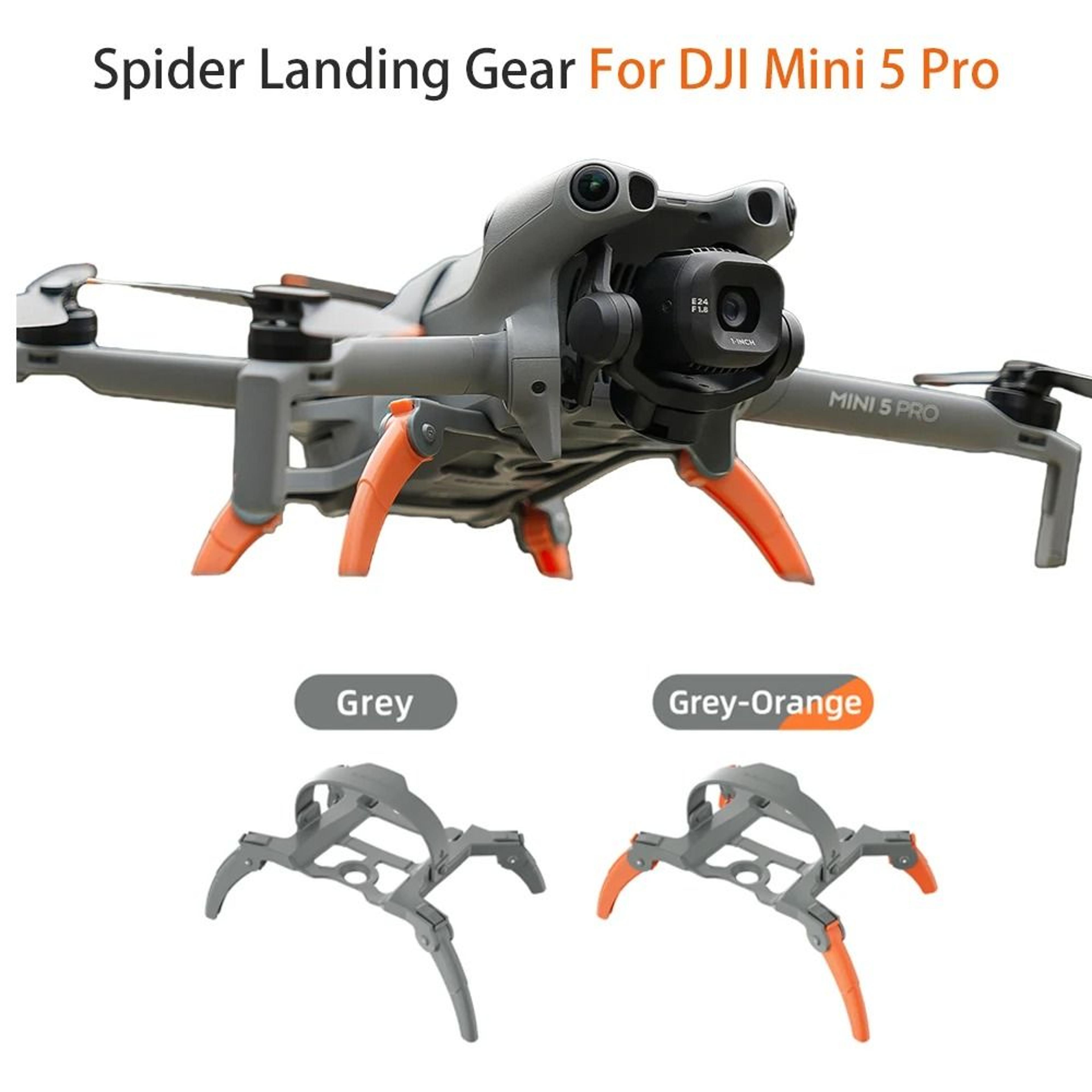 foldable spider landing gear height extension for dji mini 5 pro drone