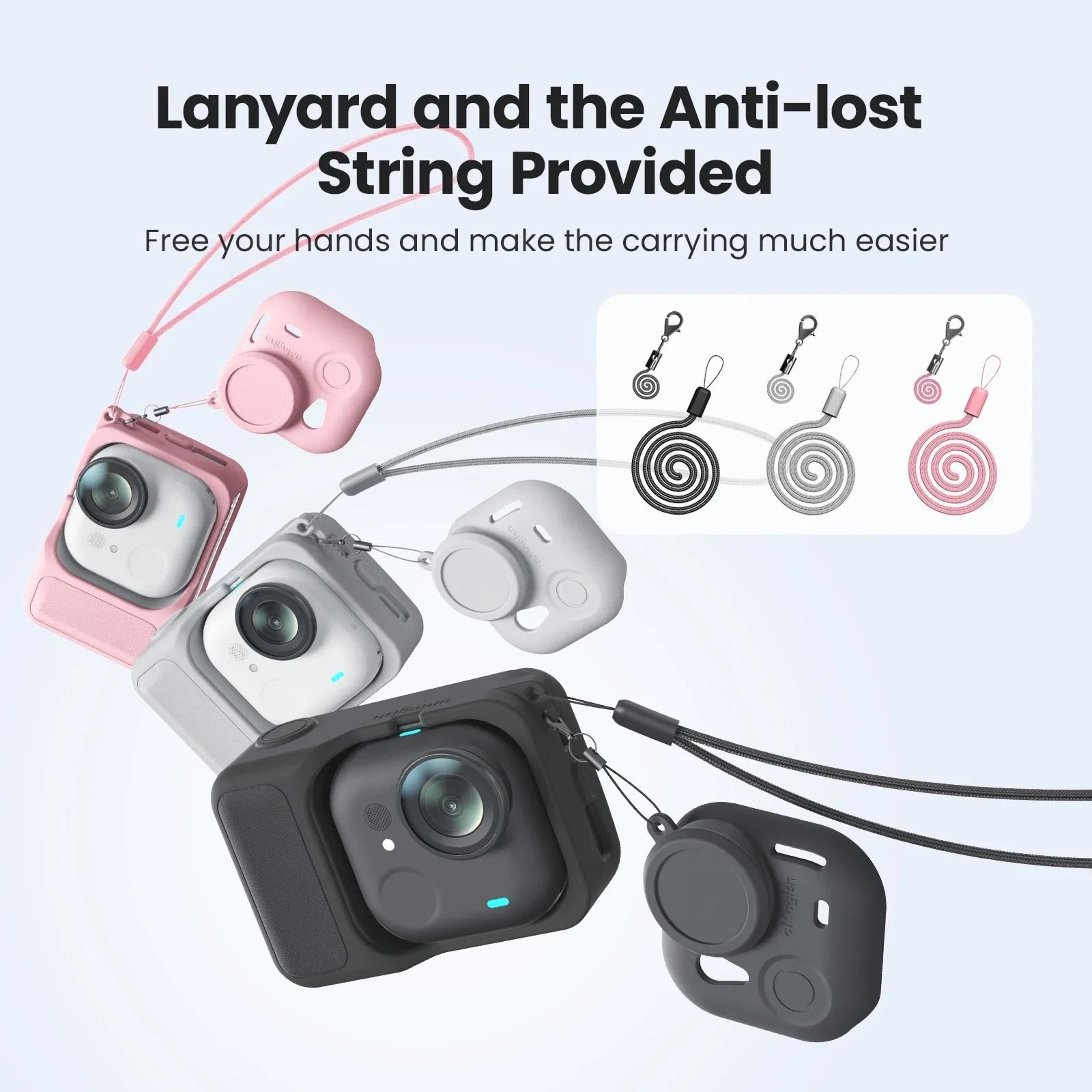 silicone protective camera case for insta360 go ultra
