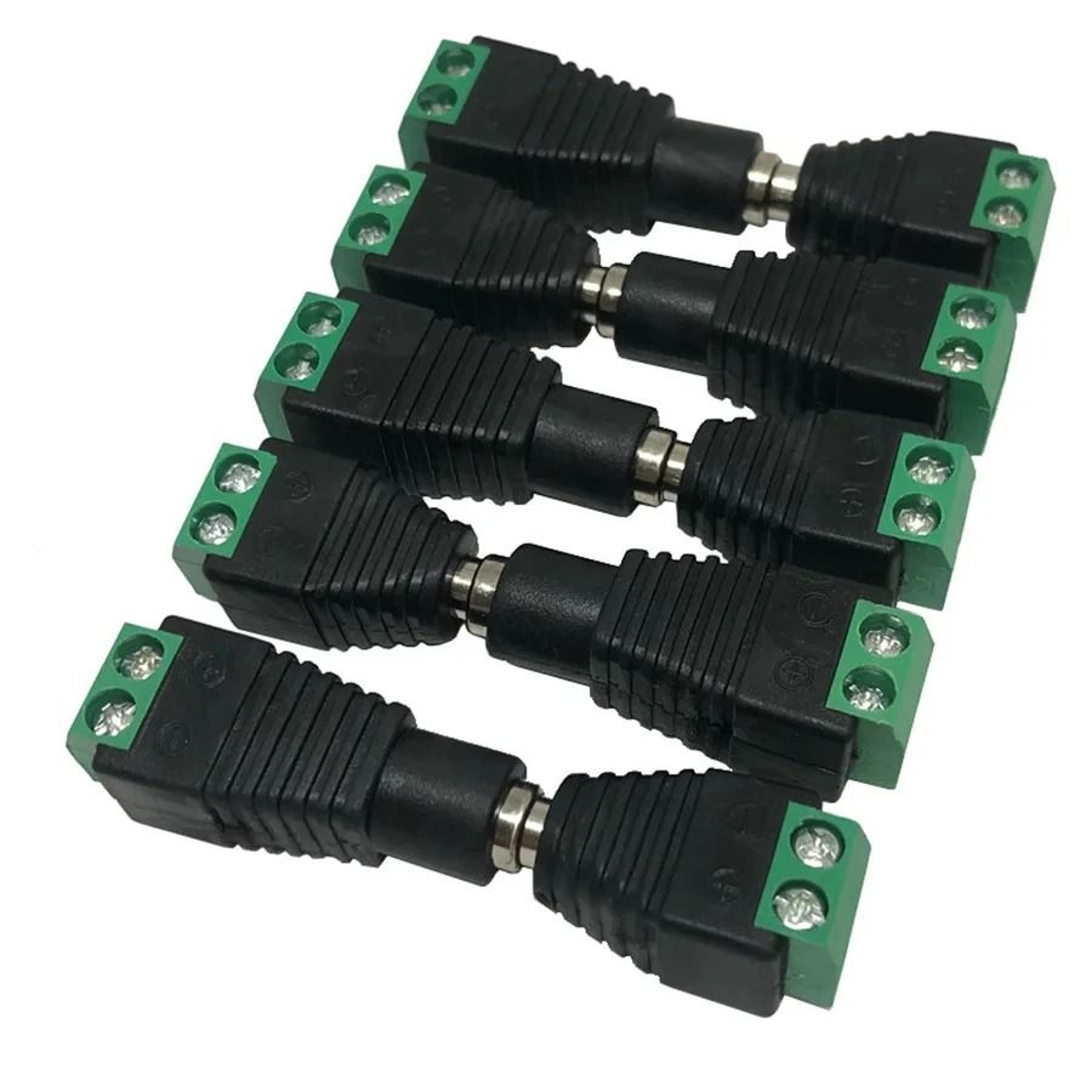 dc 12v male and female power plug connector set 5.5mm x 2.1mm